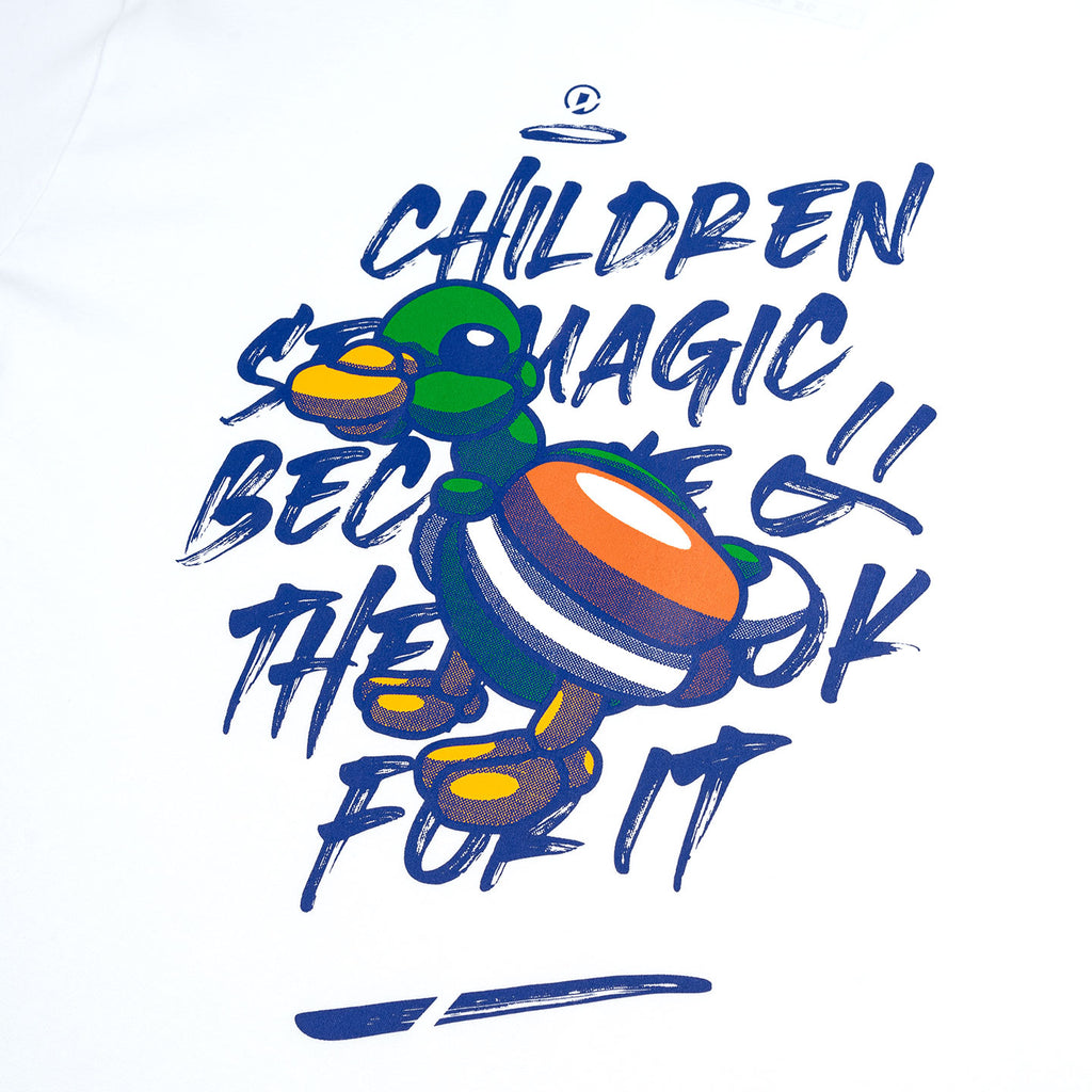 Balloon Duck Oversized Tee White