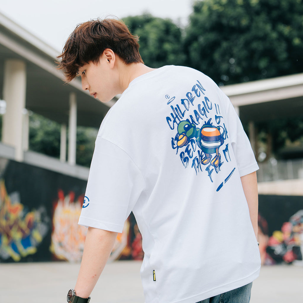 Balloon Duck Oversized Tee White