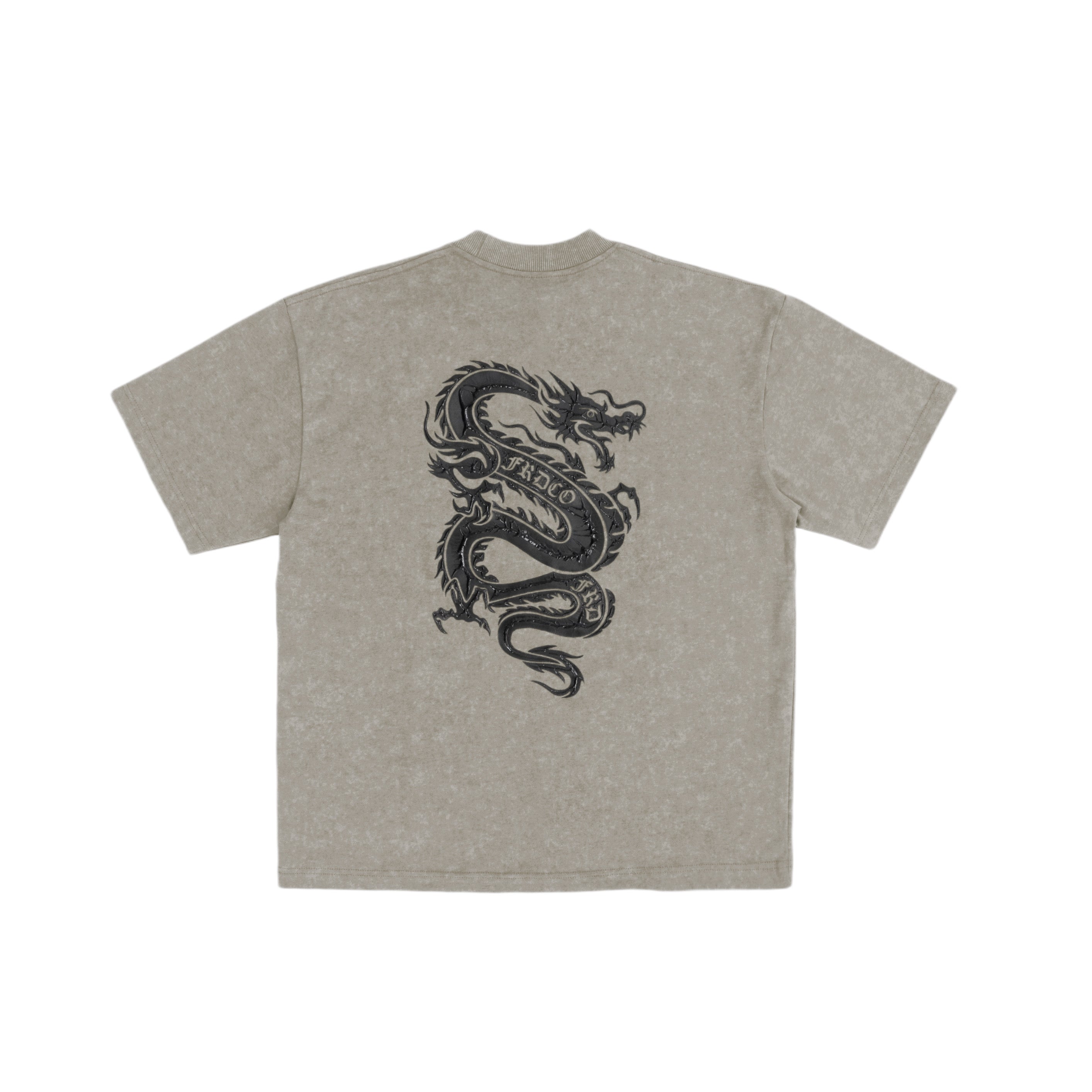 Dark Dragon Stoned Wash Tee Khaki