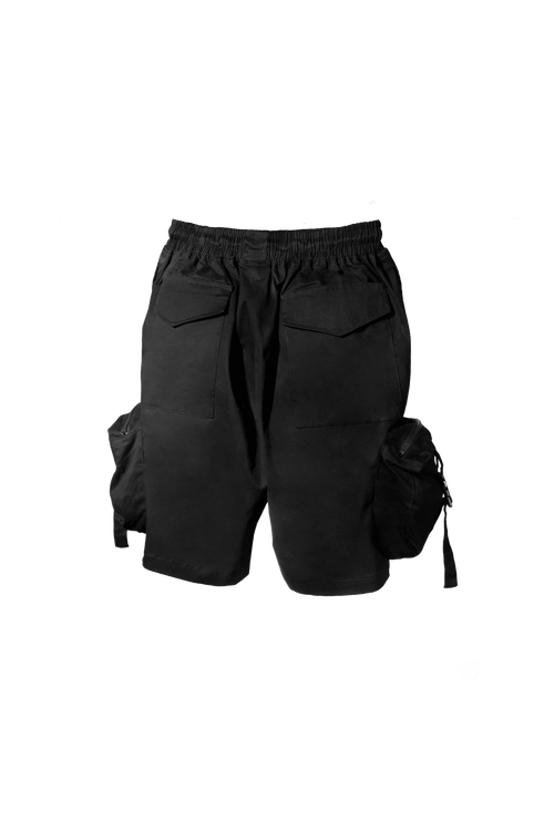 3D Pockets Cargo Short (Black)