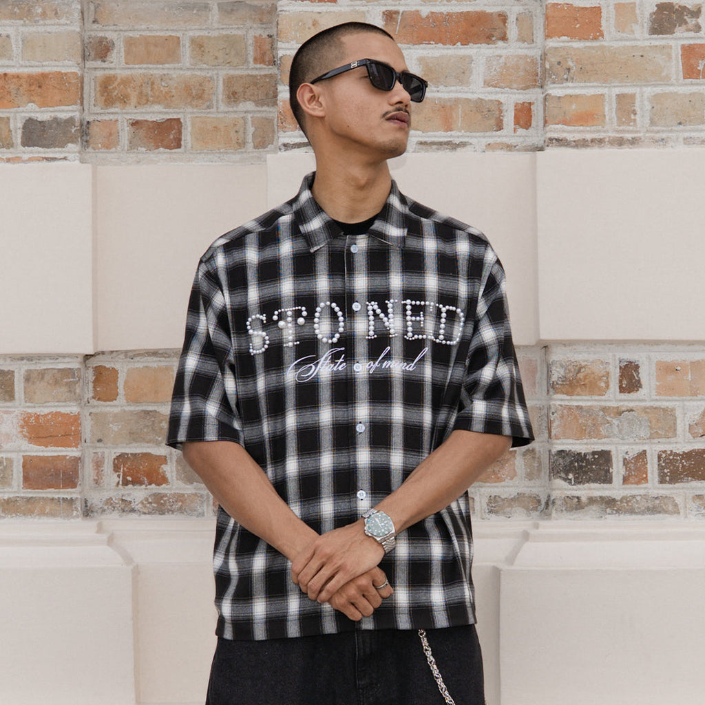 Blessed26 : Pearl Flannel White Black