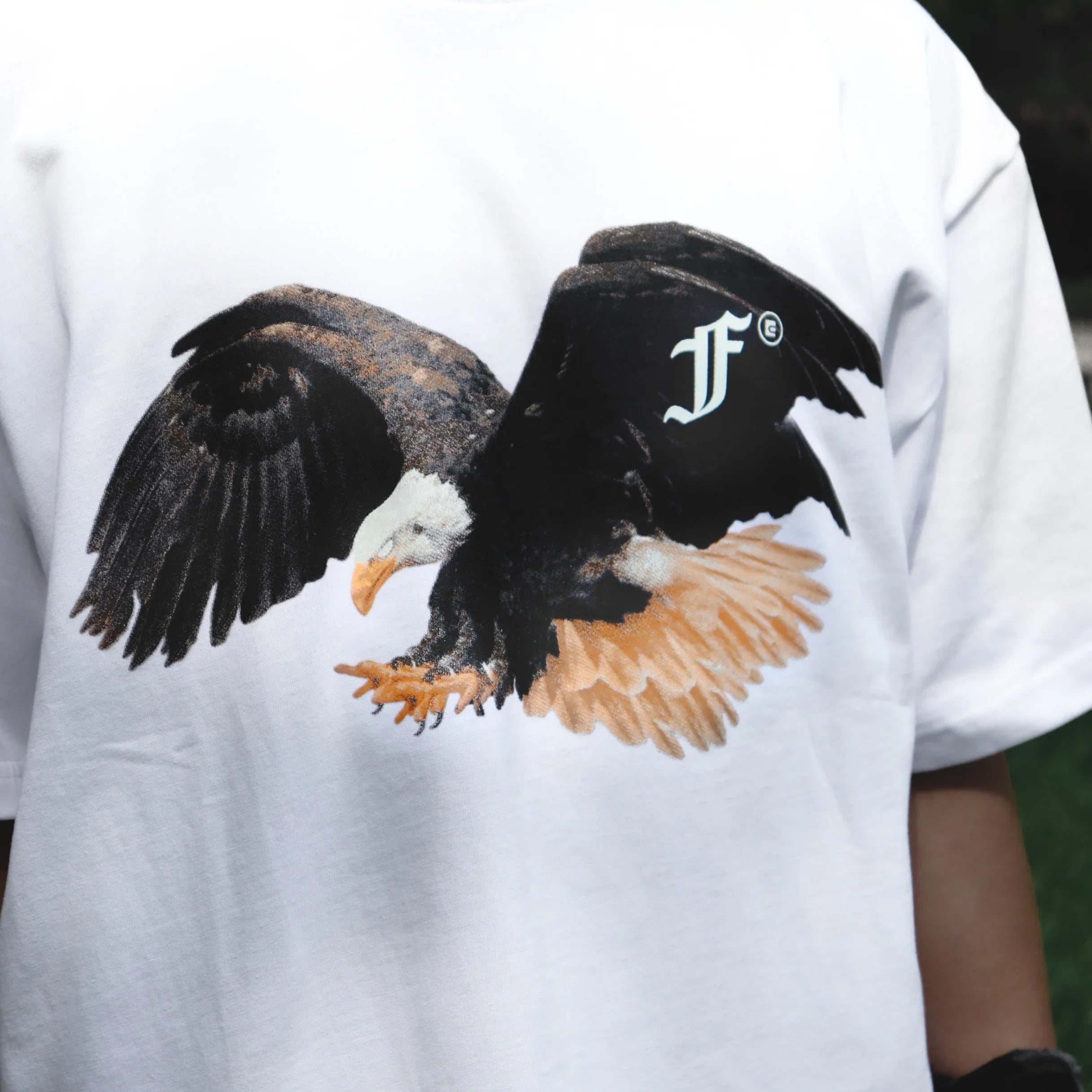 Eagle Logo Tee White