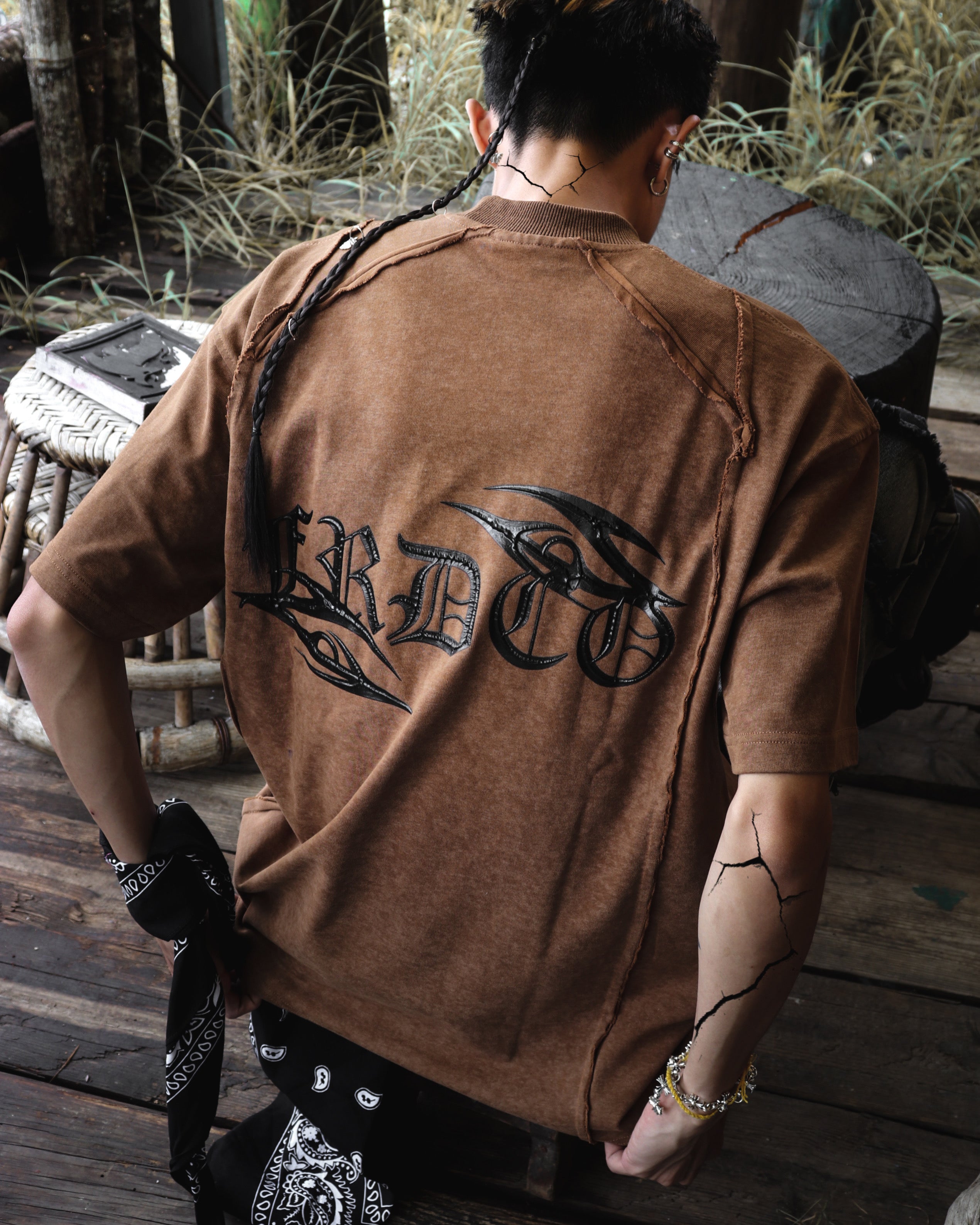 Essential CNS Washed Tee Brown