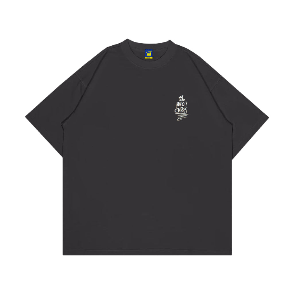 Burning Smiley Face Tee Black