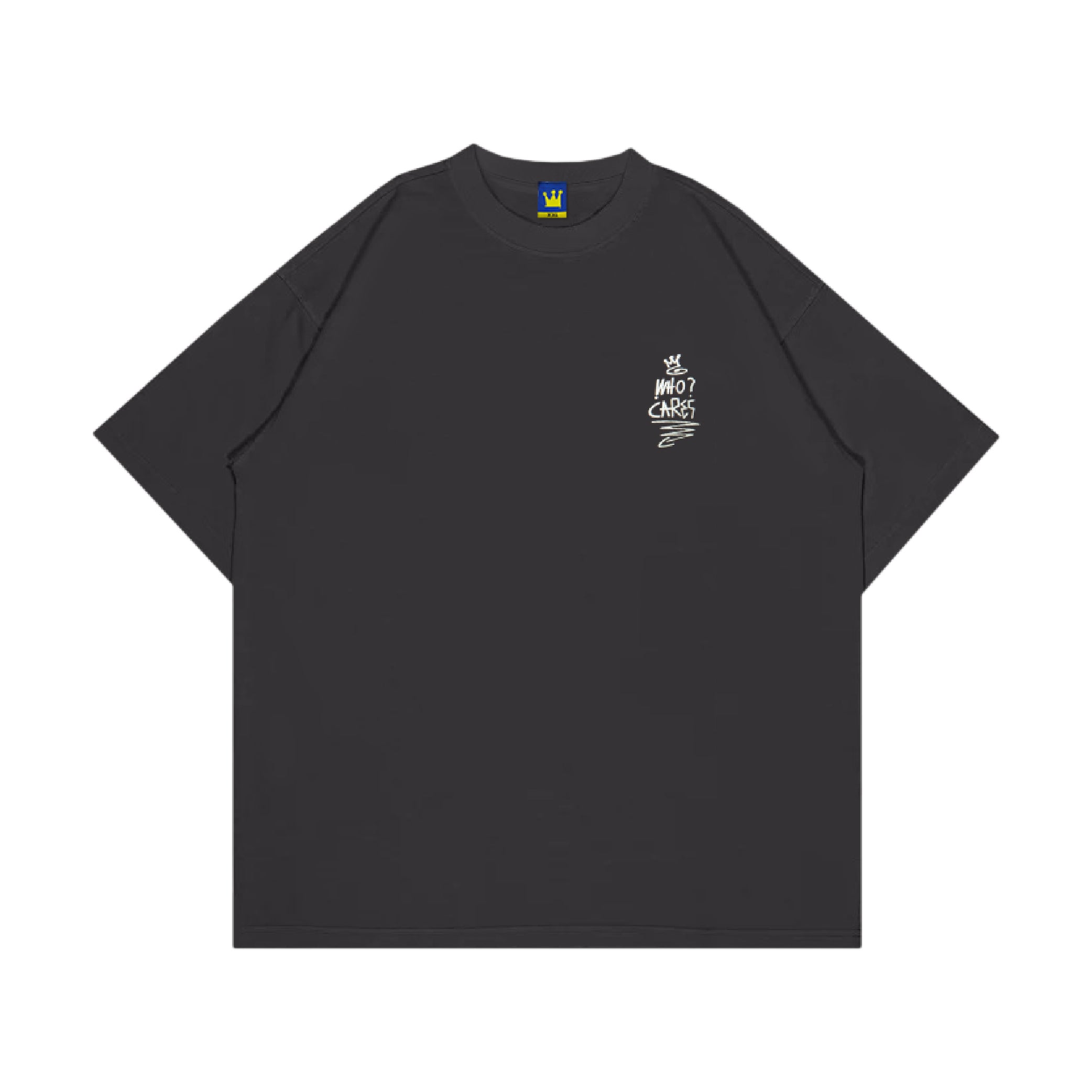 Burning Smiley Face Tee Black