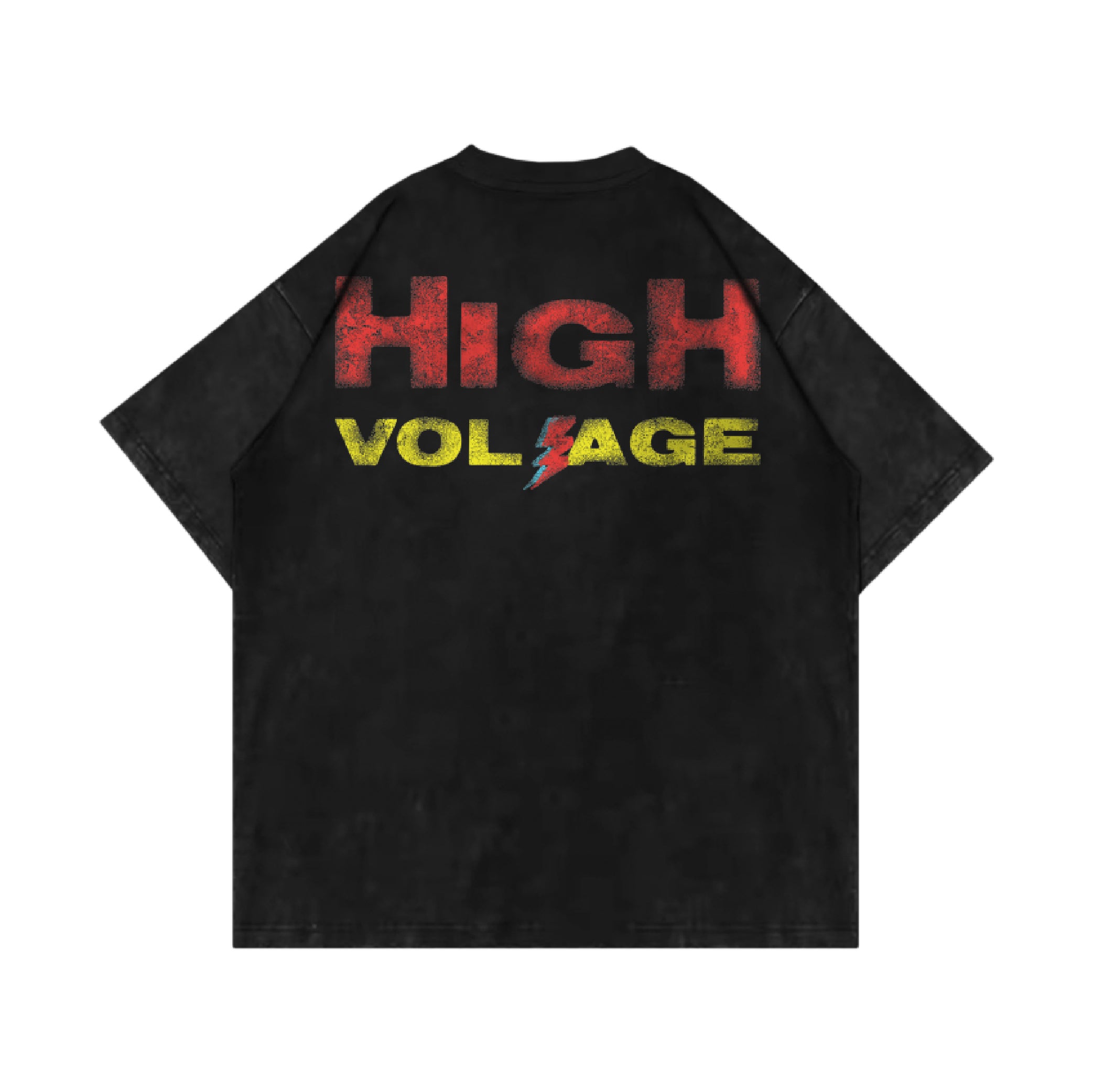 Vintage High Voltage Tee Black