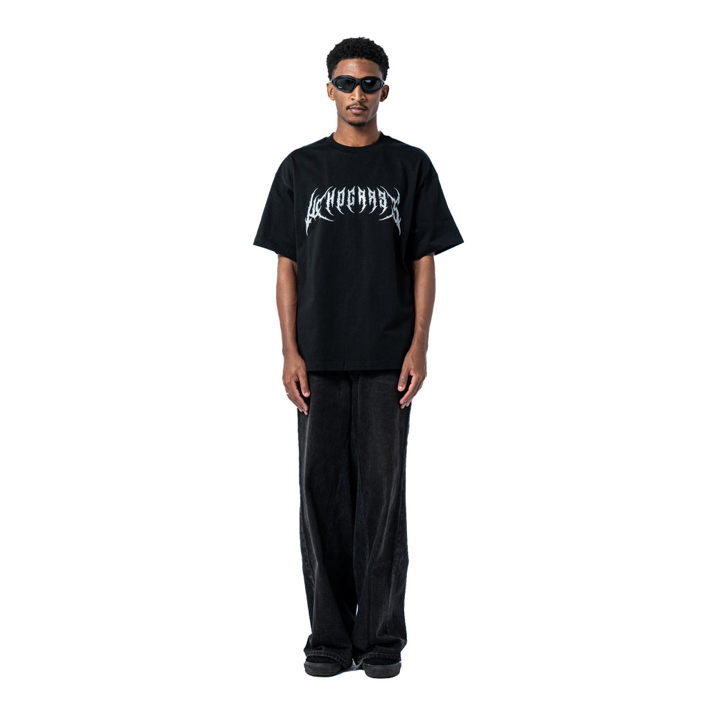 Reflective Gothic Tee Black
