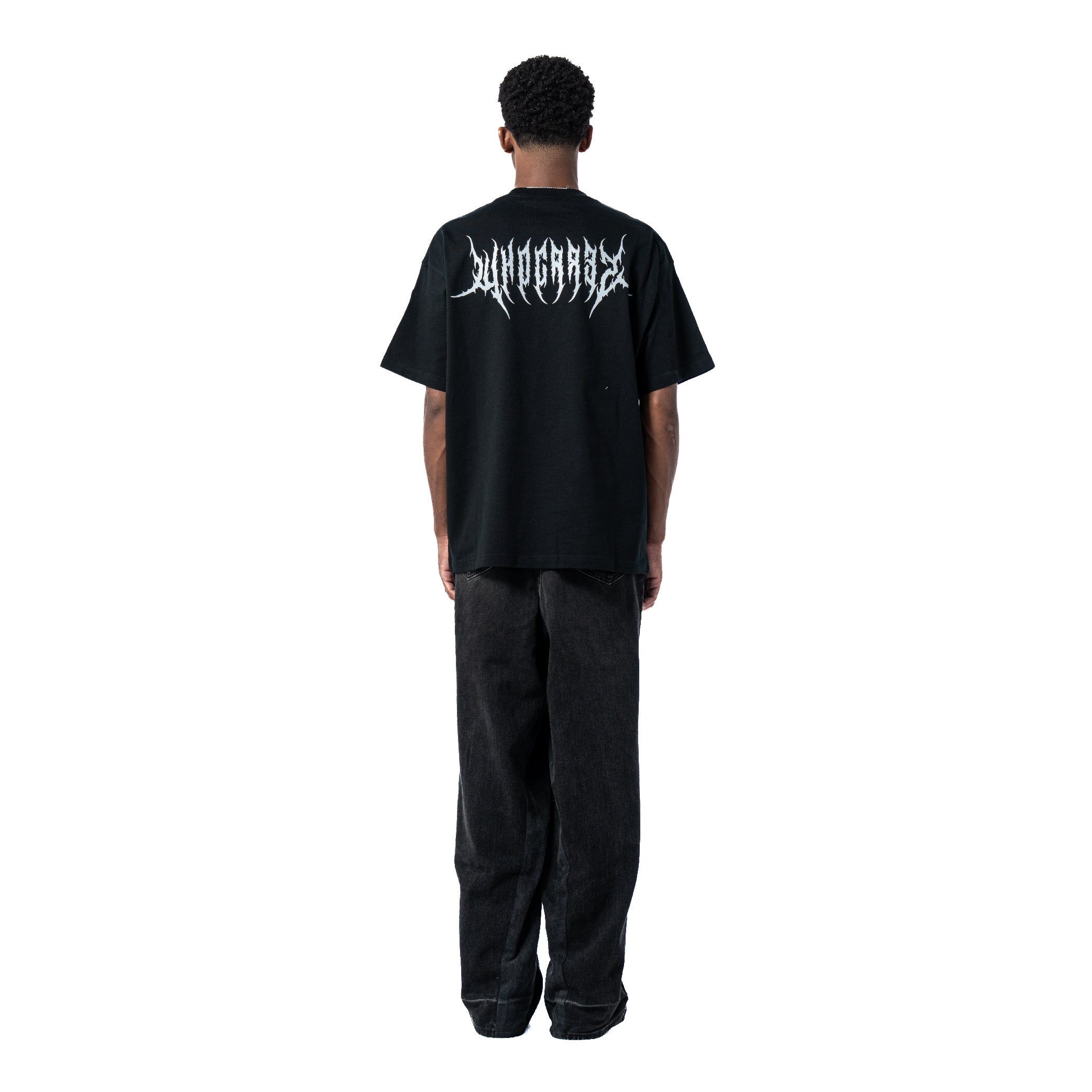 Reflective Gothic Tee Black