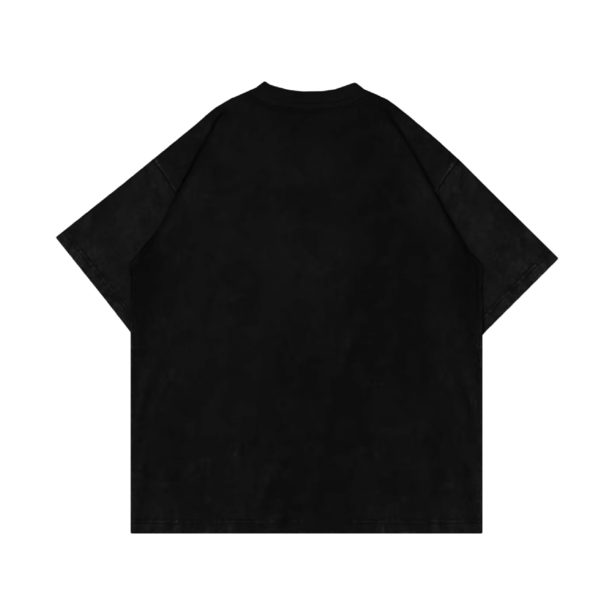 Distressed Multi Logo Tee Black