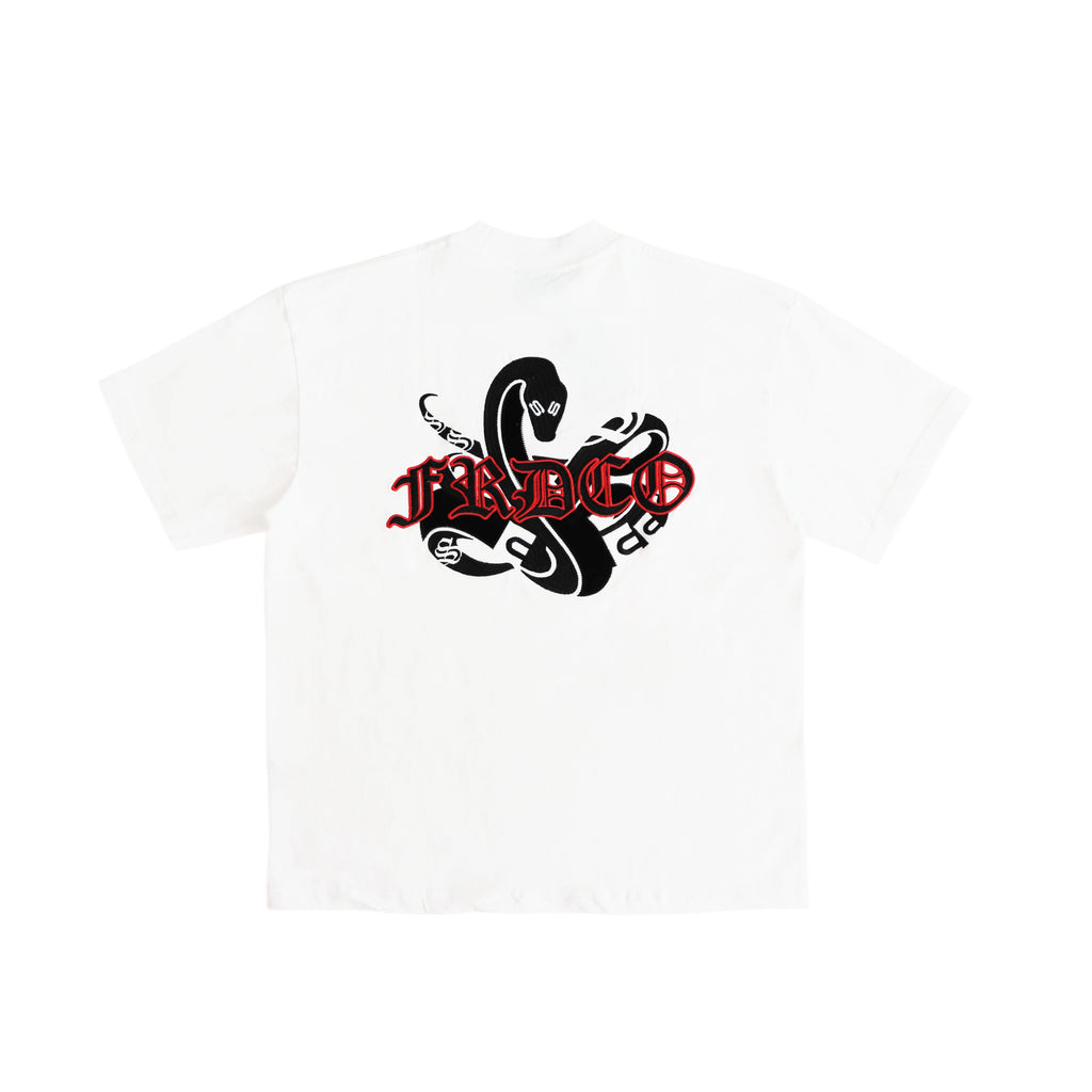 Triple S : Embroidery Snake Tee White