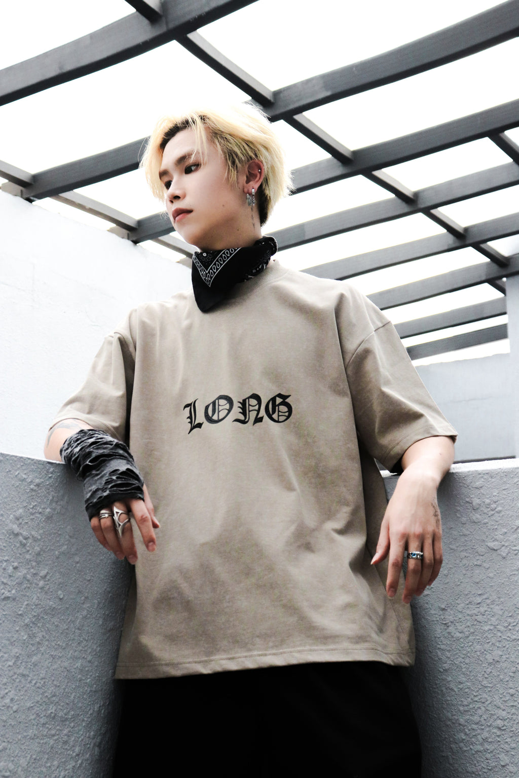 Dark Dragon Stoned Wash Tee Khaki