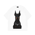Dog Head Logo Tee White