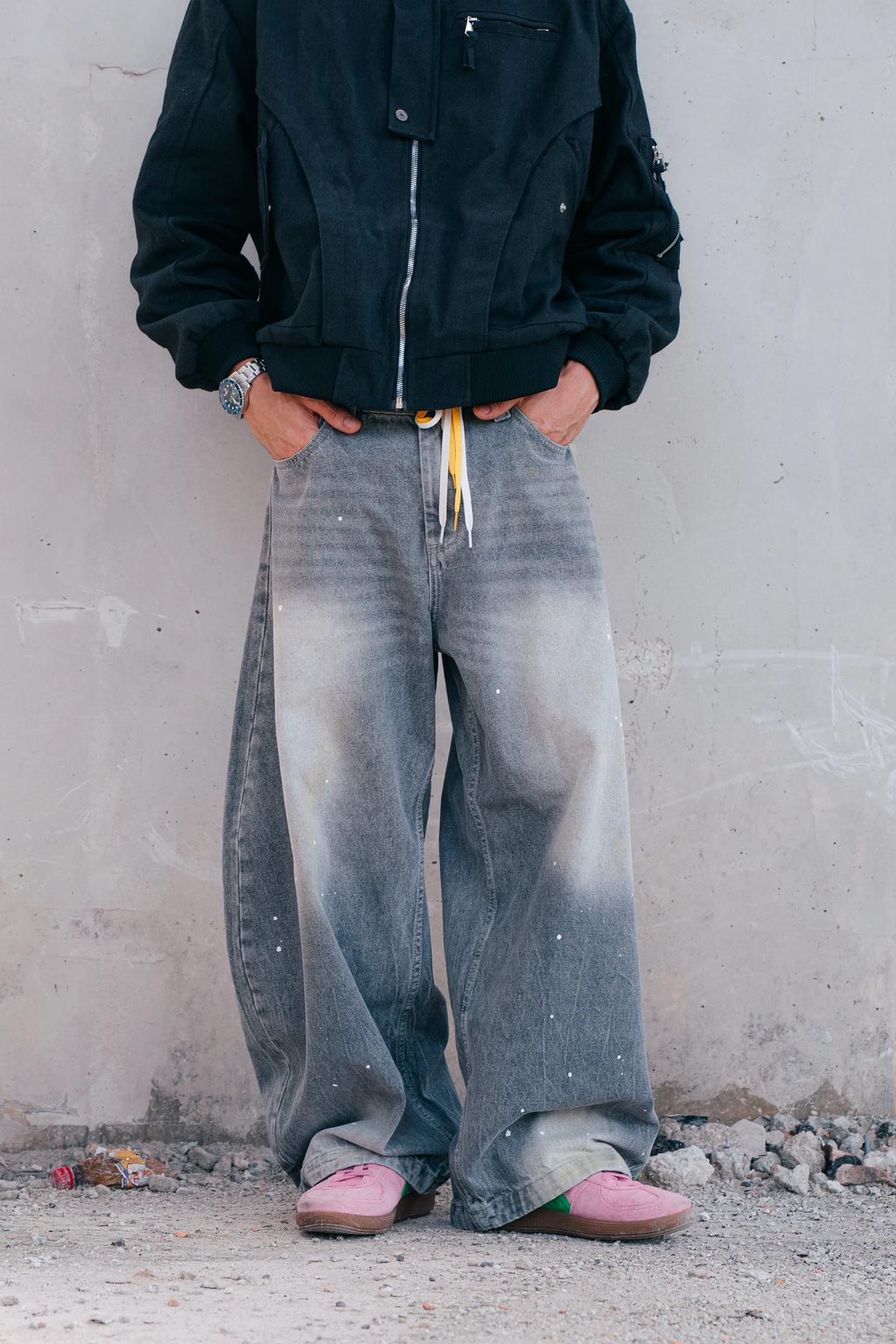 Baggy Curve Jeans (Vintage Grey)
