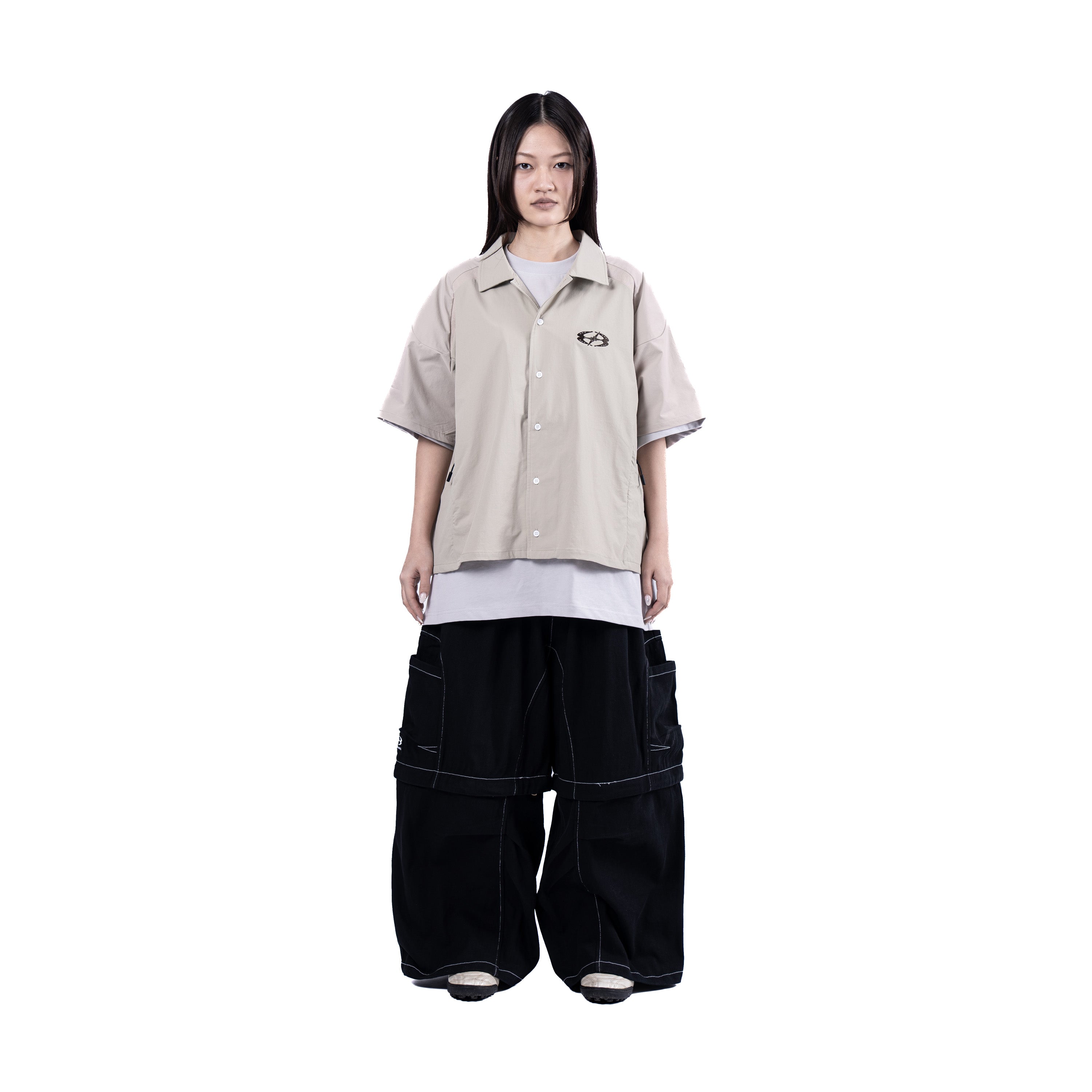 U8 Boxy Shirt Khaki