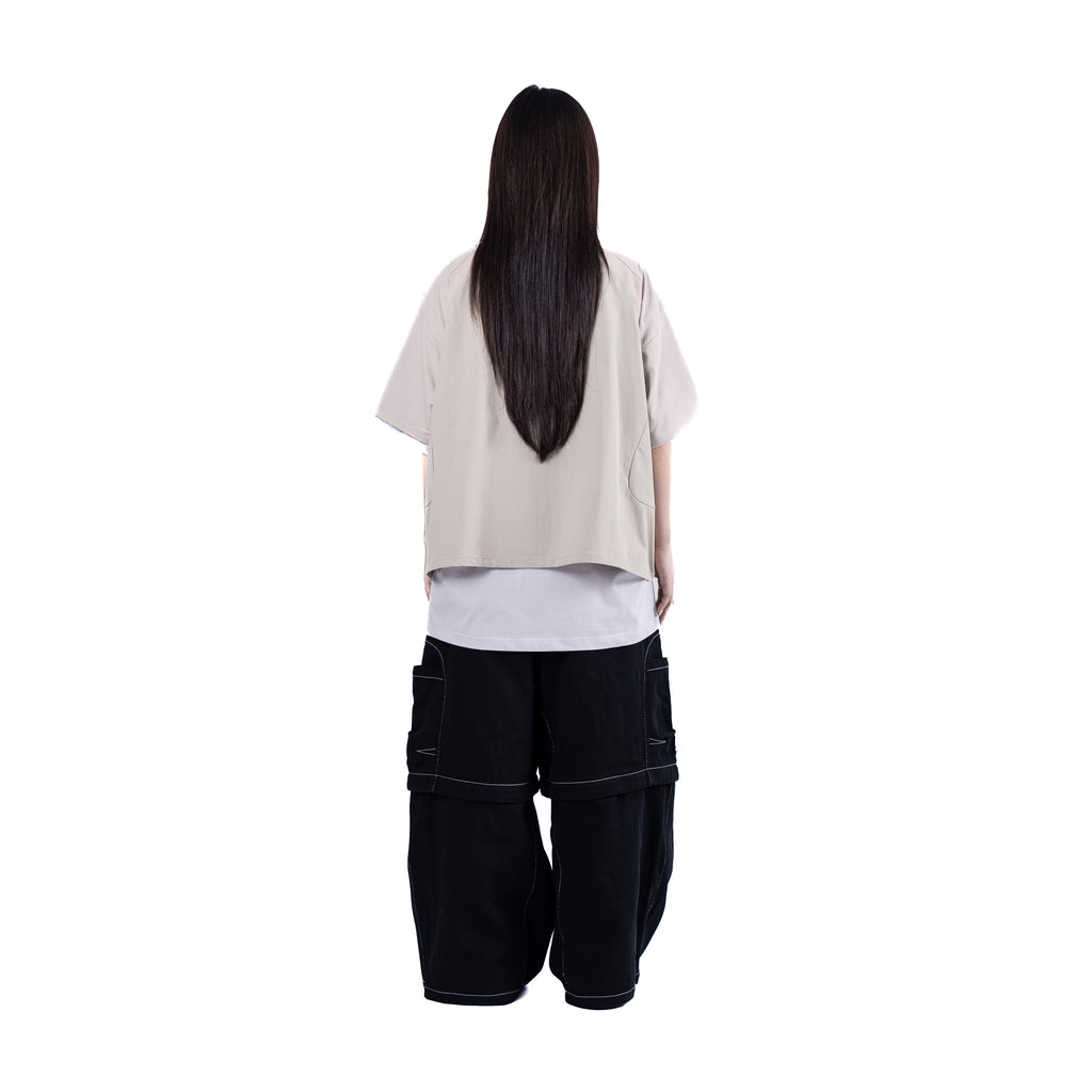 U8 Boxy Shirt Khaki