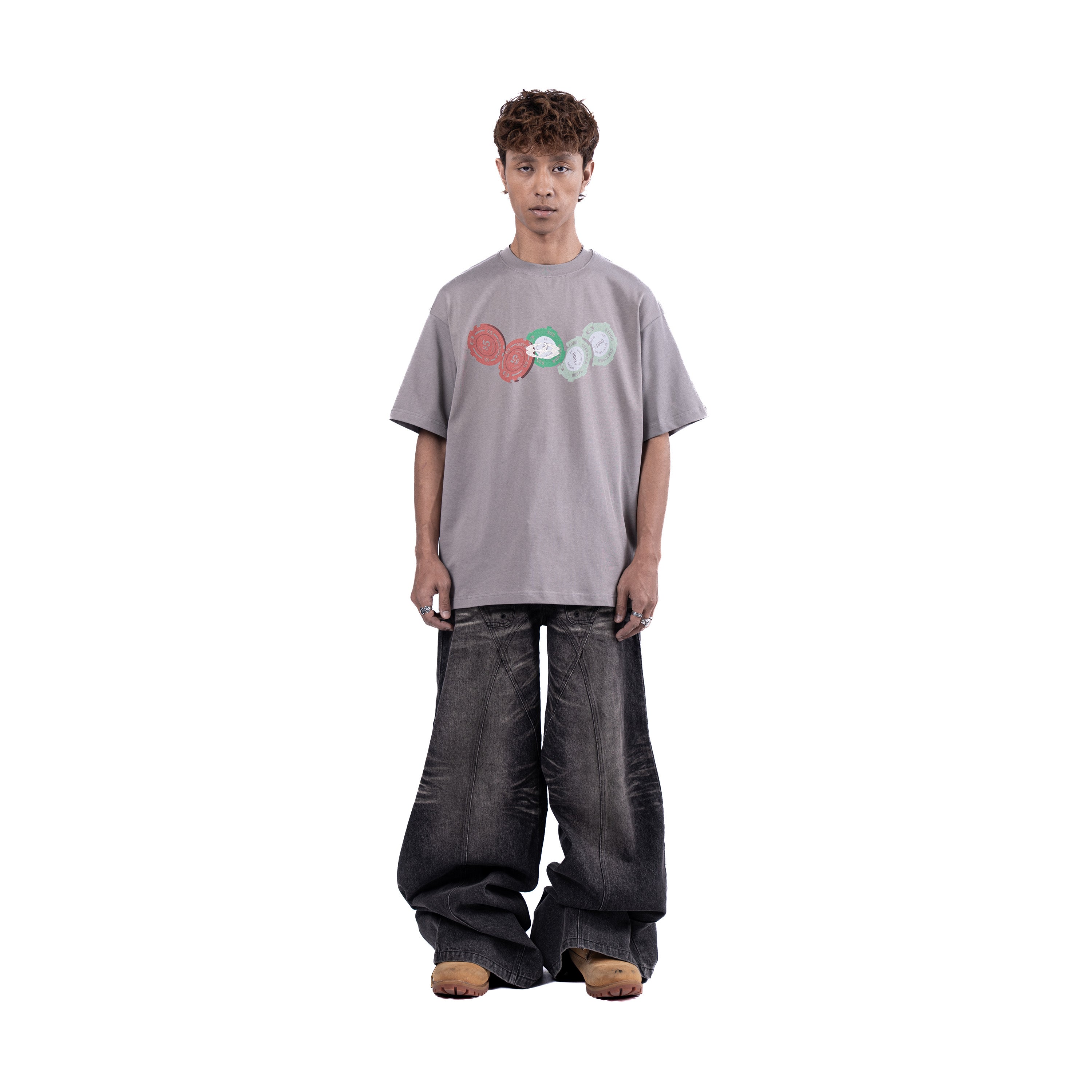 W.Chips Tee Dark Grey