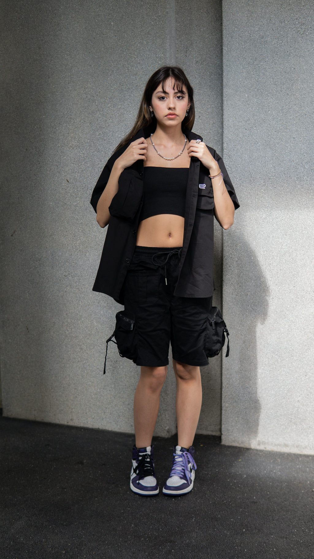 3D Pockets Cargo Short (Black)