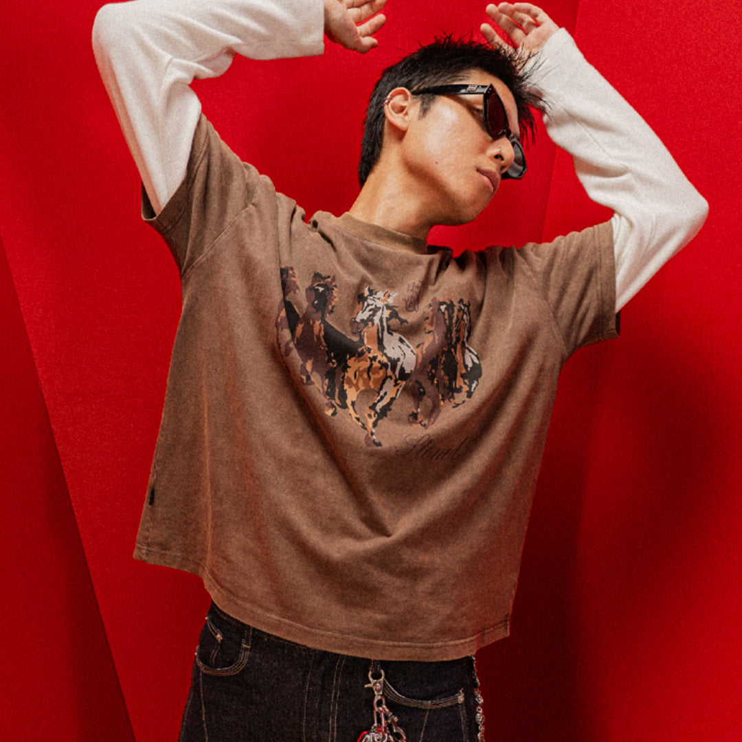 Dark Horse : Gallop Tee Brown