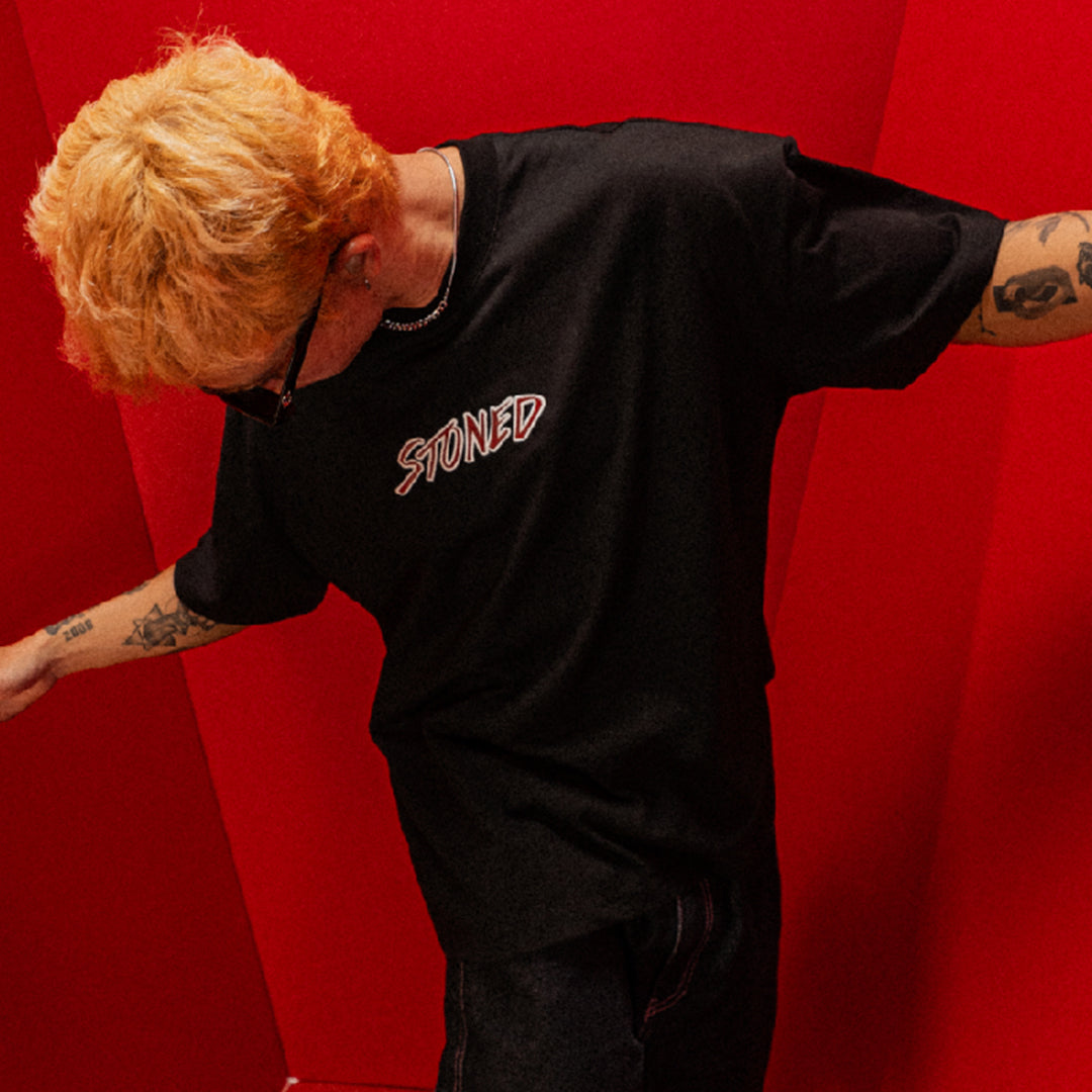 Dark Horse : Leather Maple Tee Black