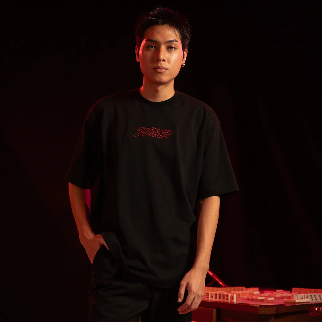 Dark Horse : Twin Horses Tee Black