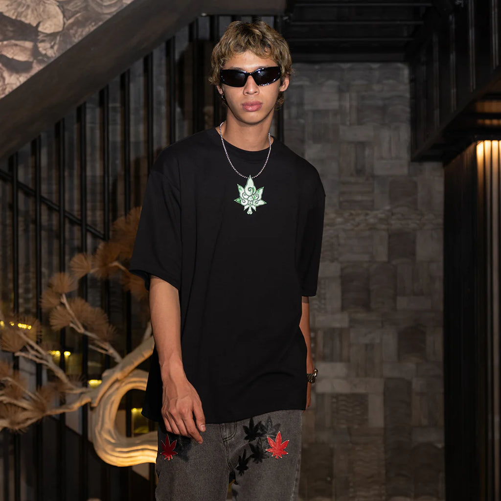 Golden Jade : Duo Snake Tee Black