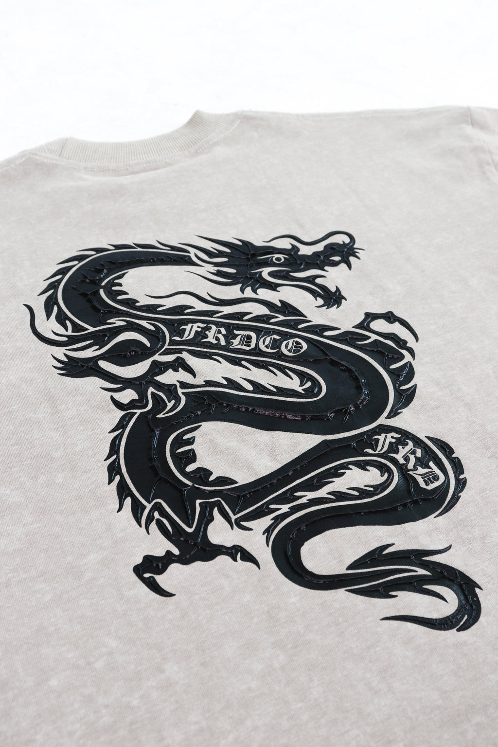 Dark Dragon Stoned Wash Tee Khaki