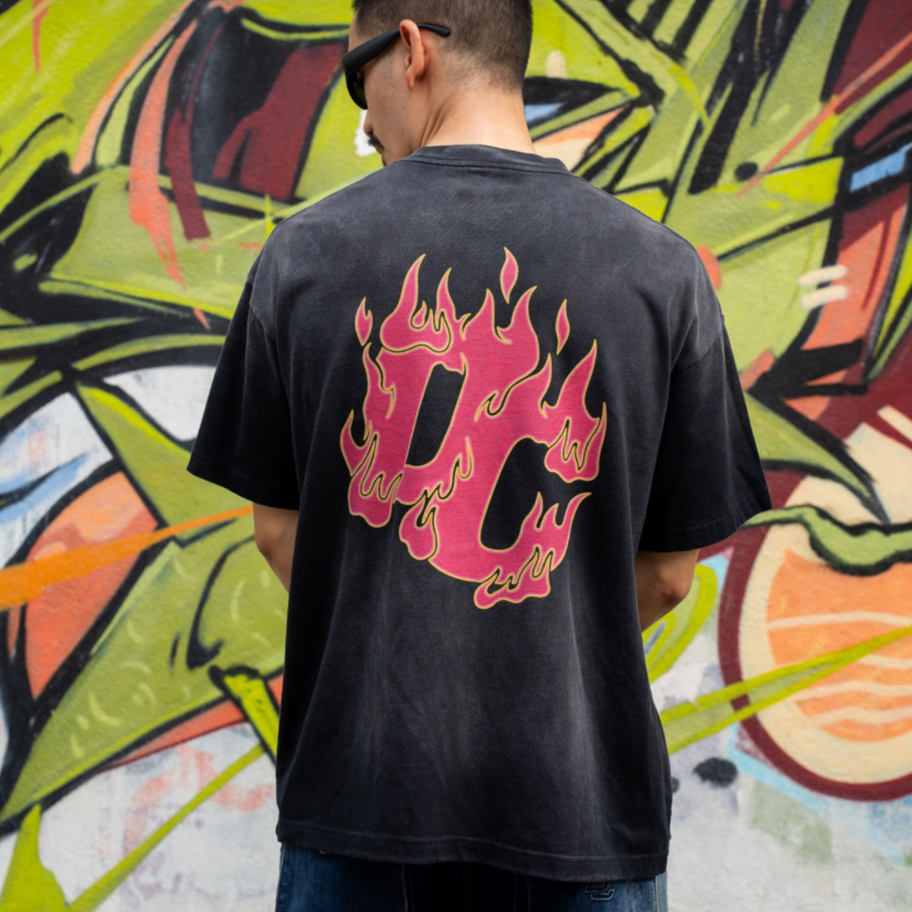 Flame Oversize Dyed Tee