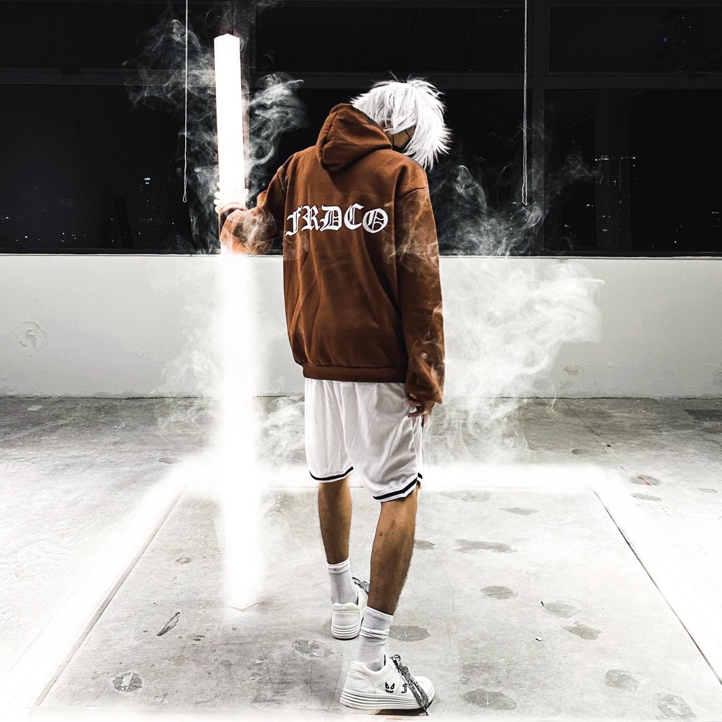 S23 White Demons Hoodie Brown
