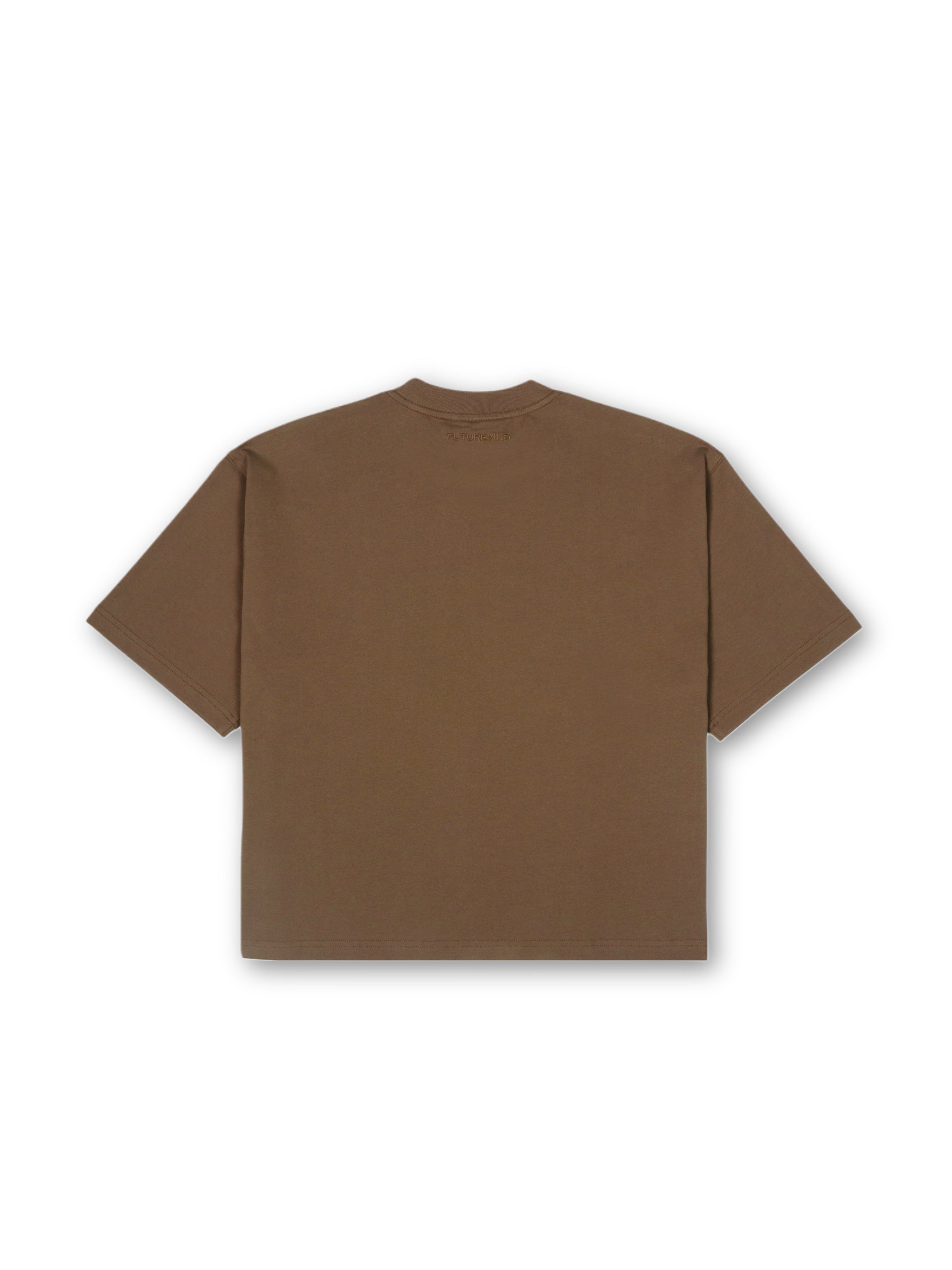 Essential Crop Tee - Brown