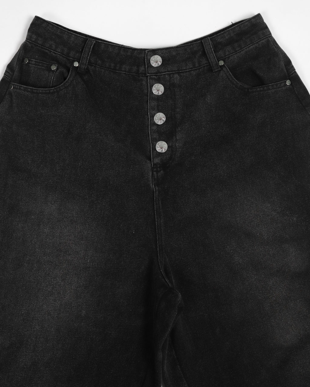 Aura Curved Jeans Black