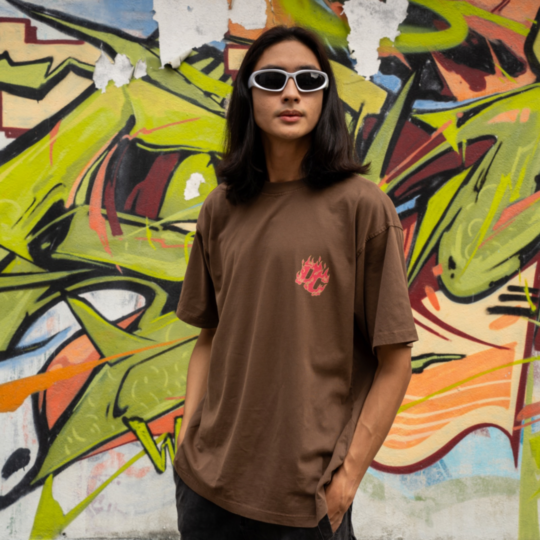 Flame Oversize Dyed Tee