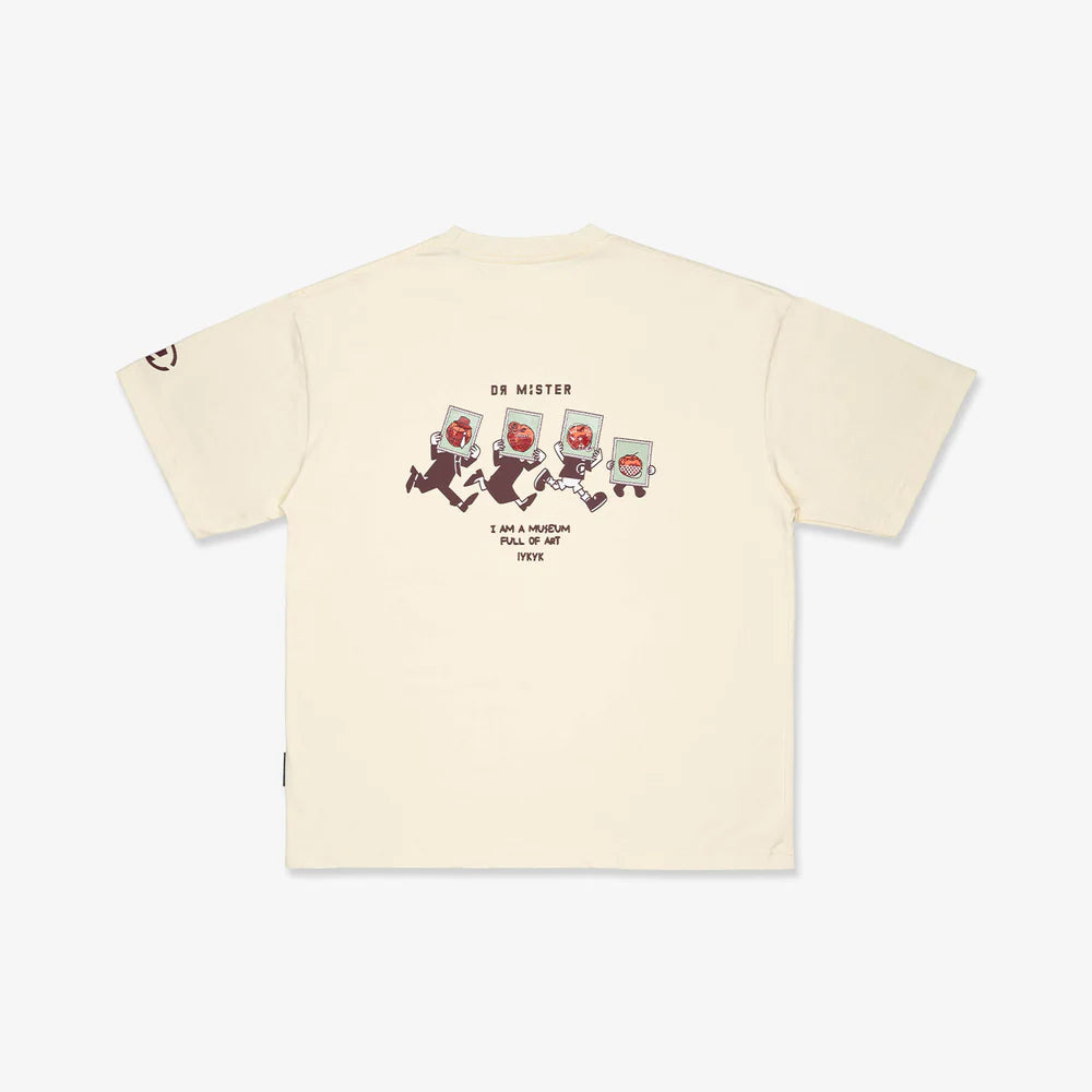 Full Of Art Broad Tee - Cream Yellow