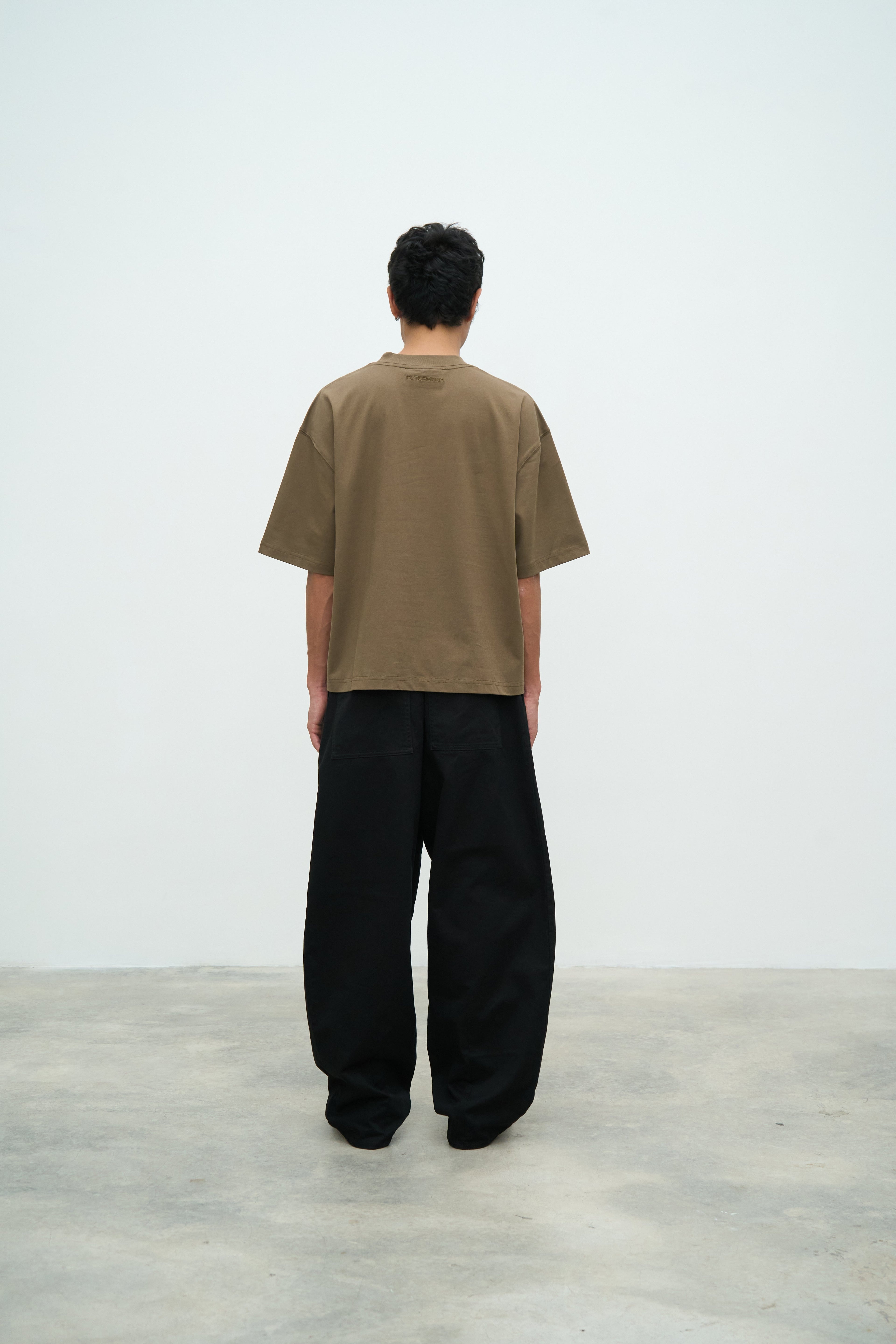 Essential Crop Tee - Brown