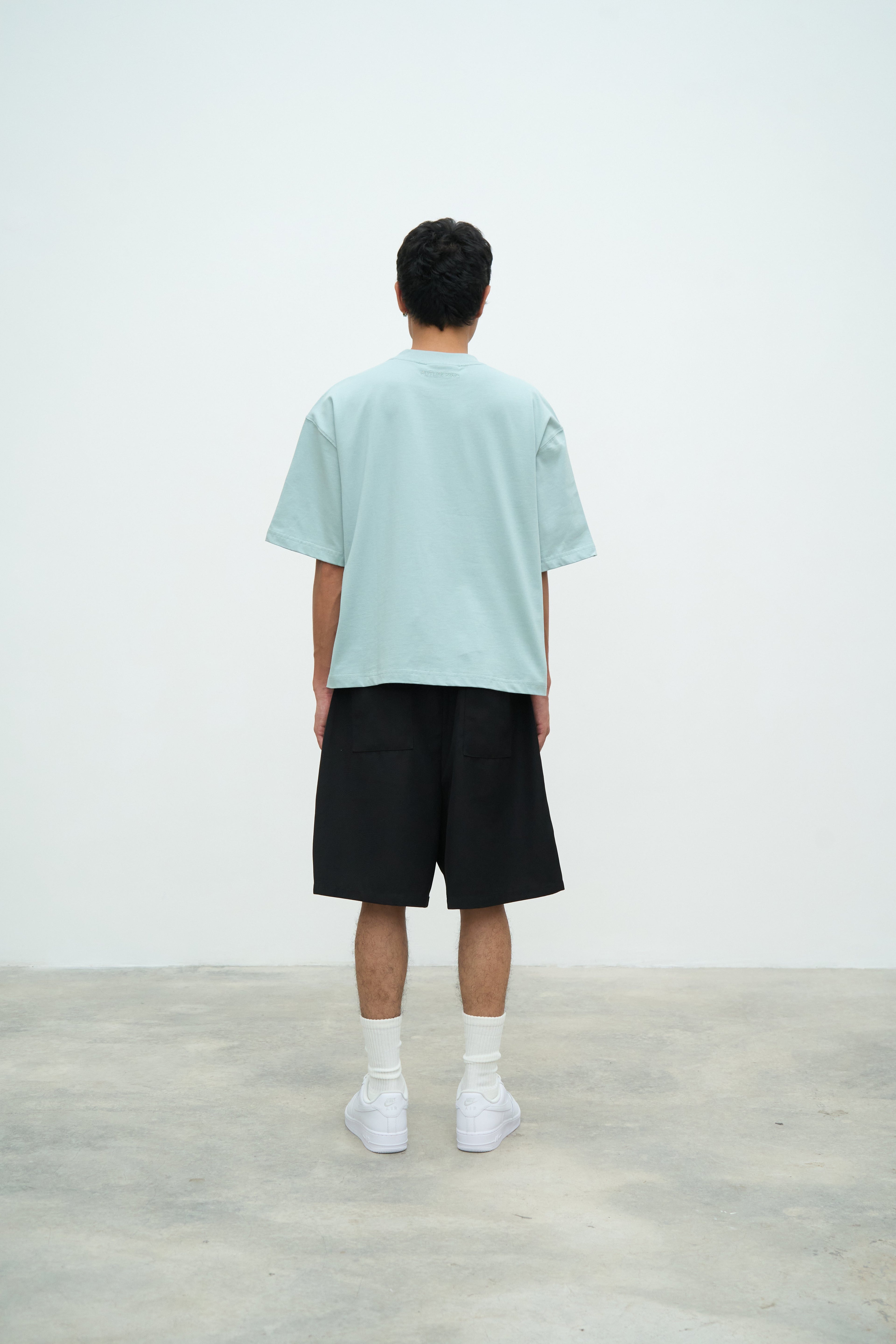 Essential Crop Tee - Haze Blue