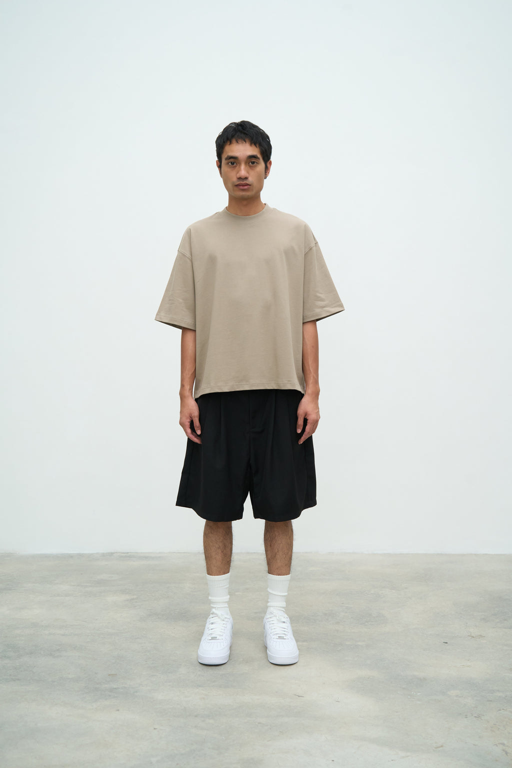 Essential Crop Tee - Sand