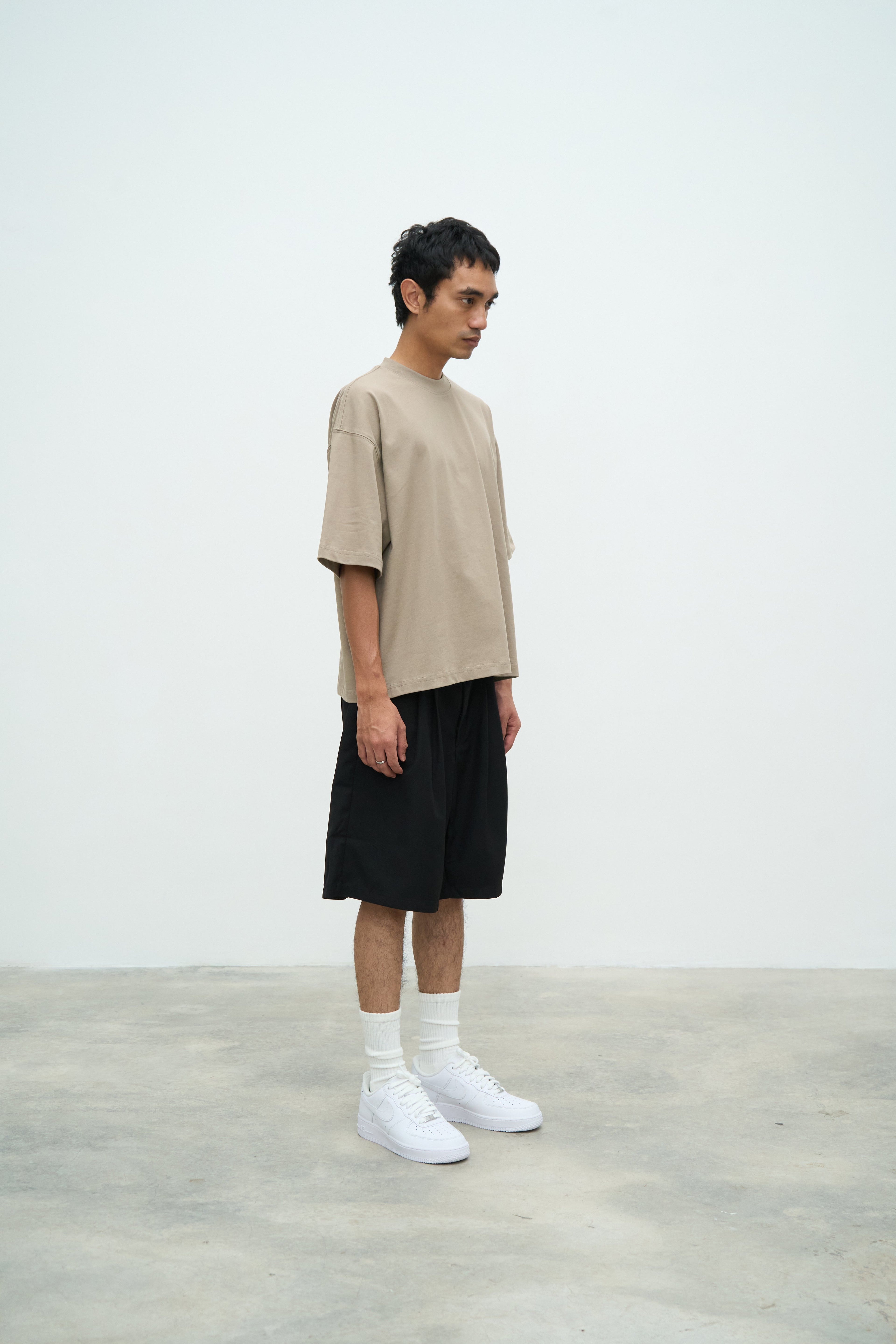 Essential Crop Tee - Sand