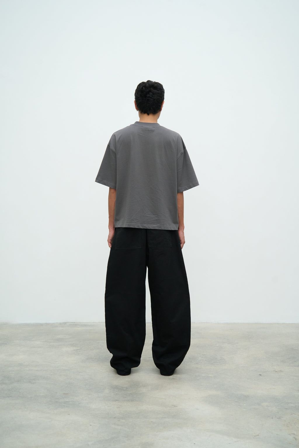 Essential Crop Tee - Grey