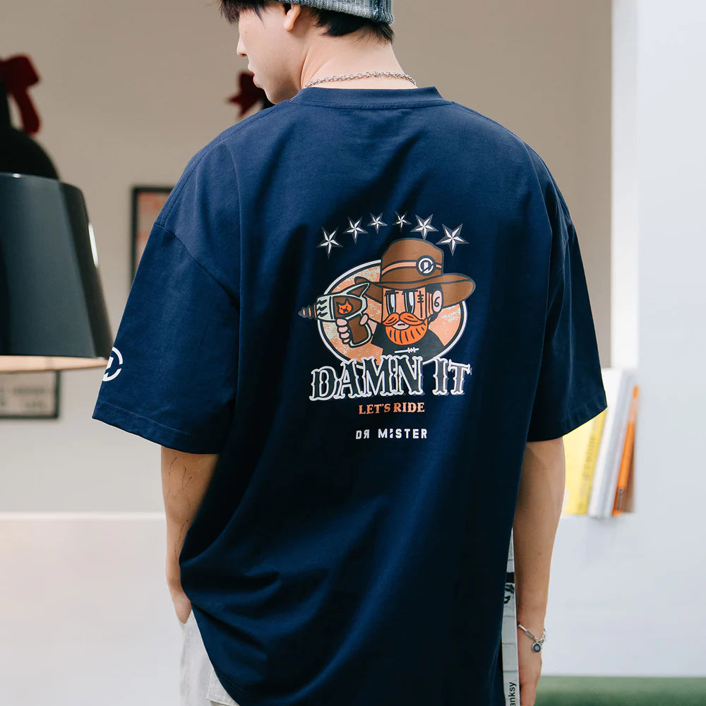 Gunslinger Tee Navy Blue