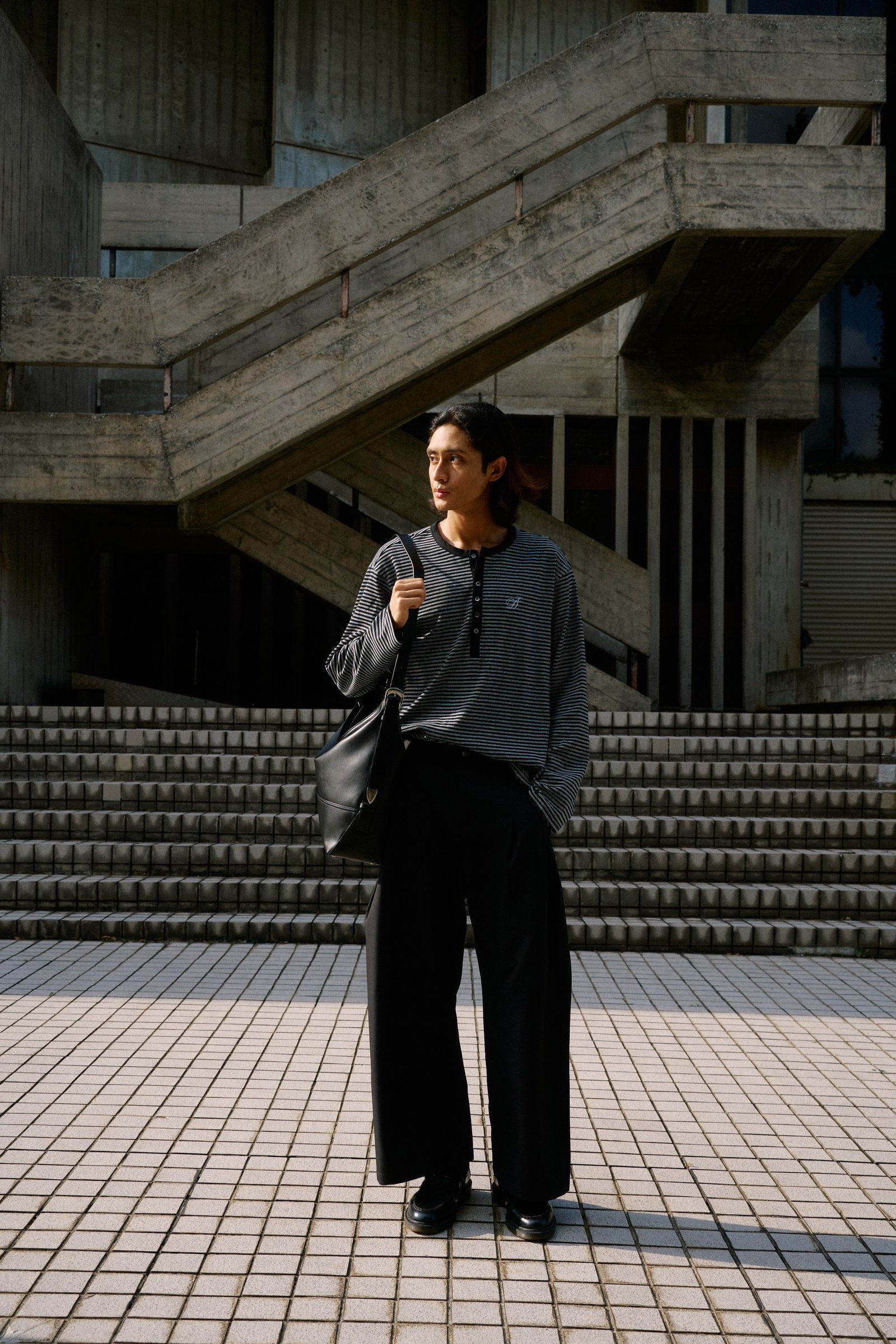 Bayu Striped Henley Shirt