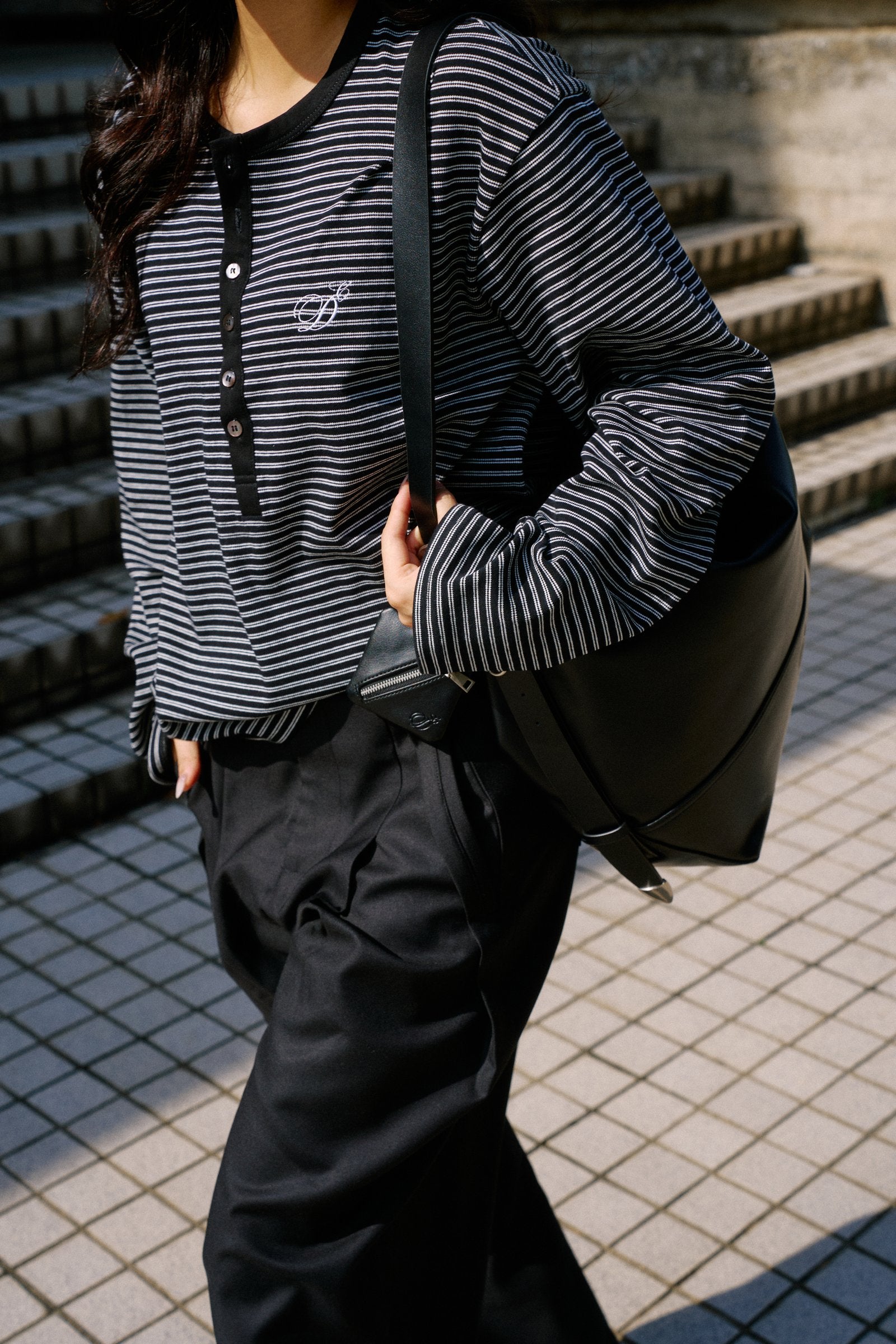 Bayu Striped Henley Shirt