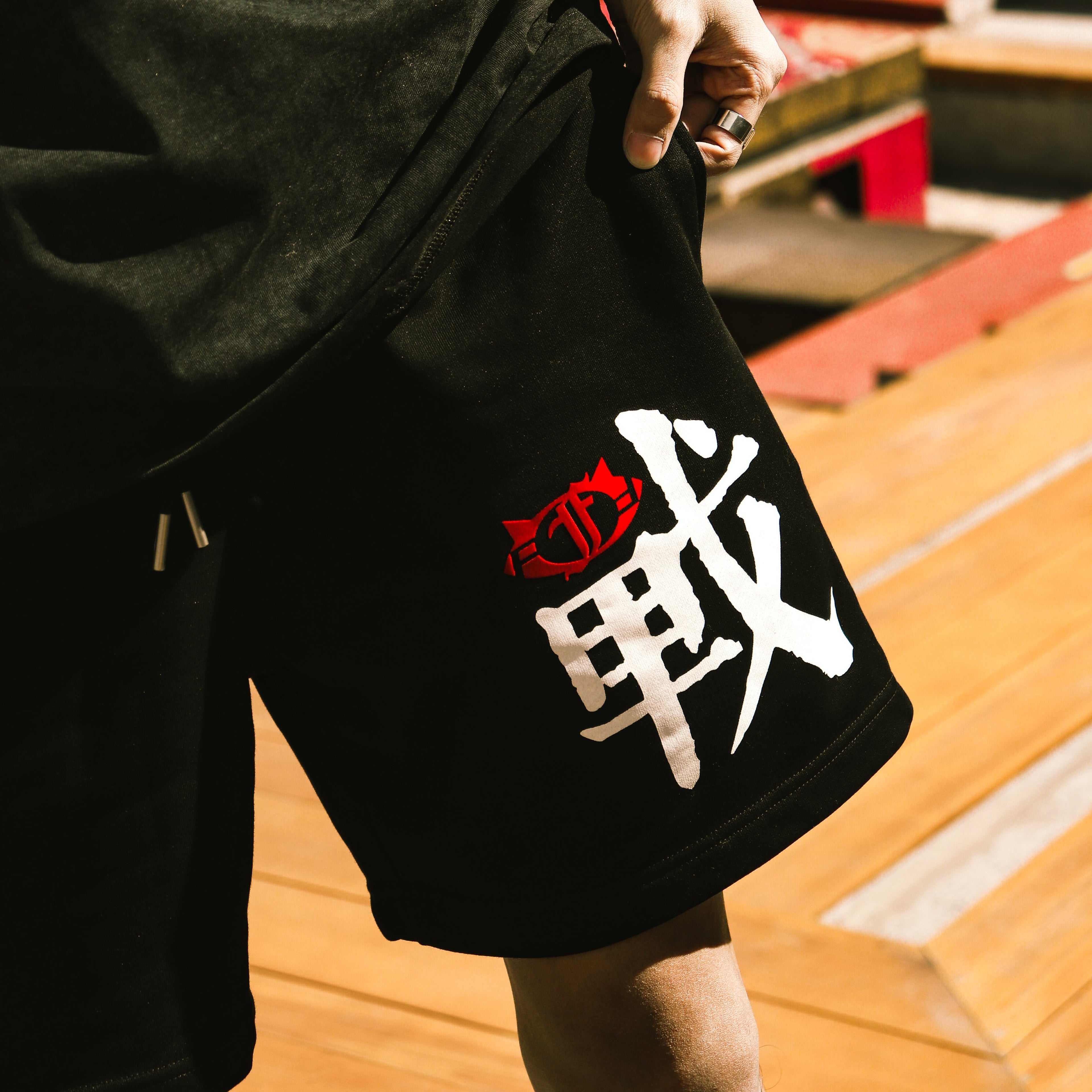 Warrior Logo Pants Black