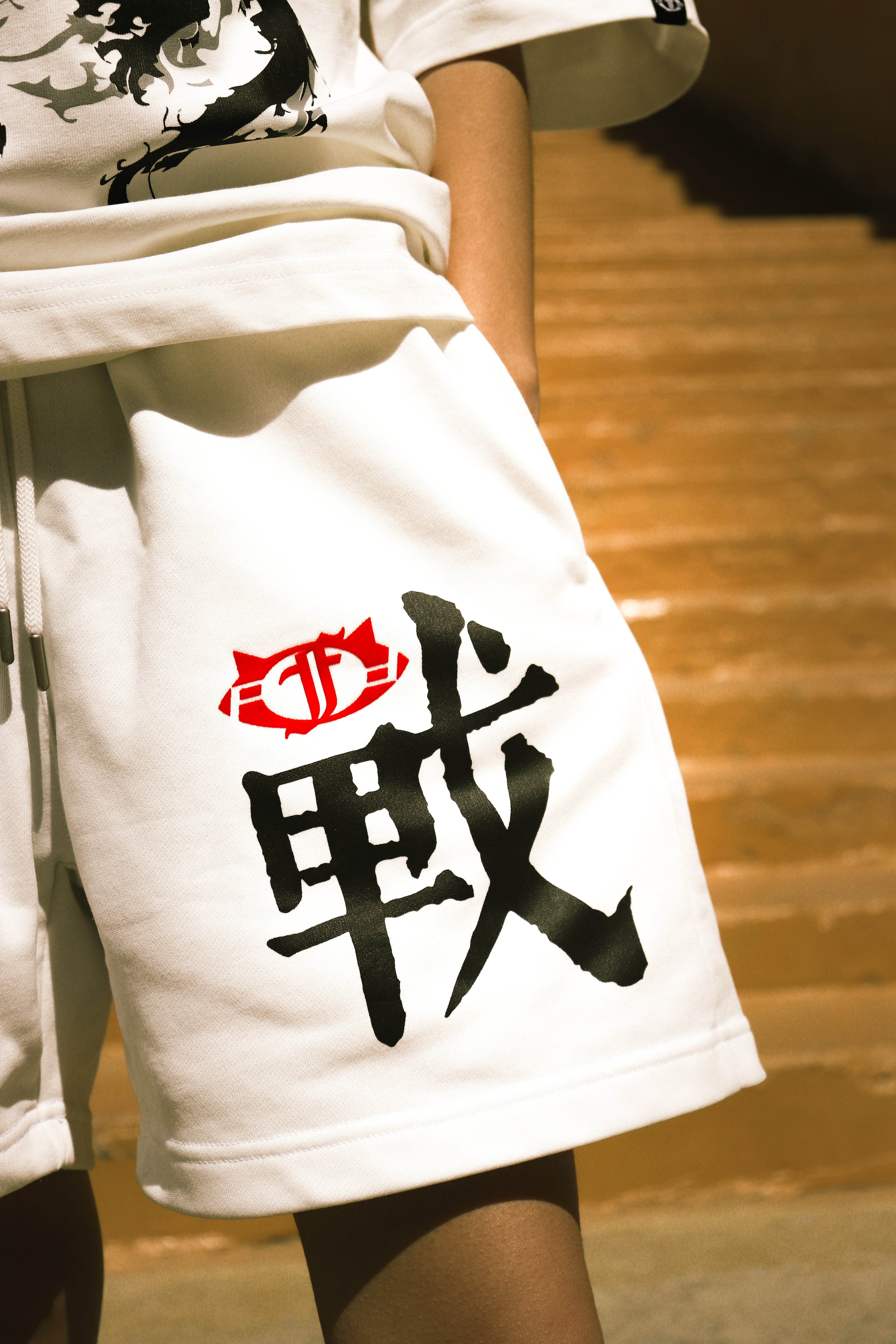 Warrior Logo Pants White