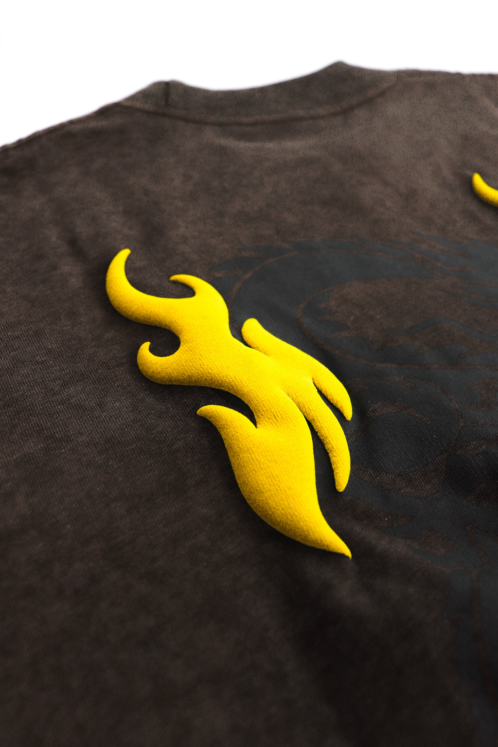 Battle Dragon Washed Tee Brown