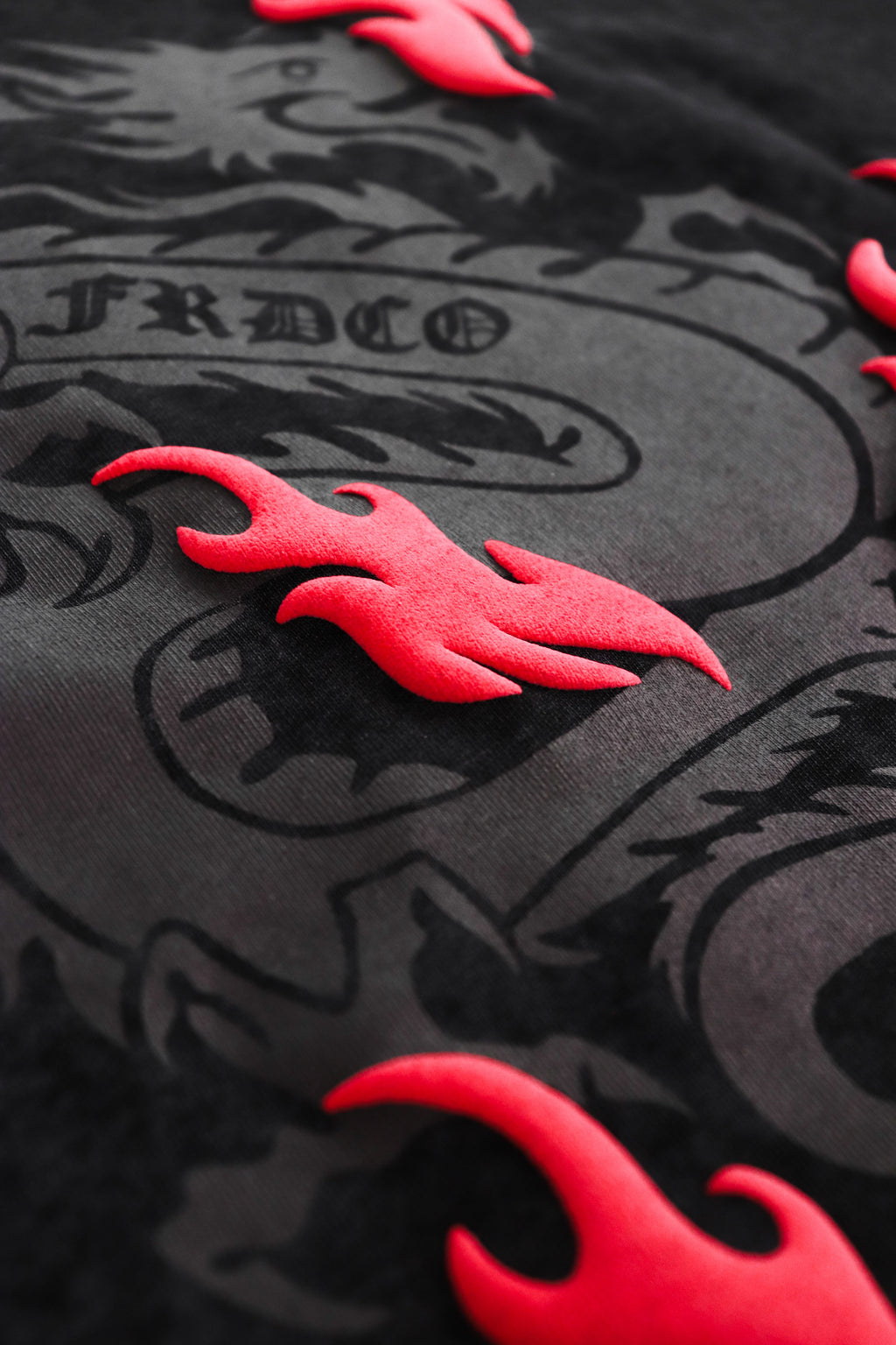 Battle Dragon Washed Tee Black