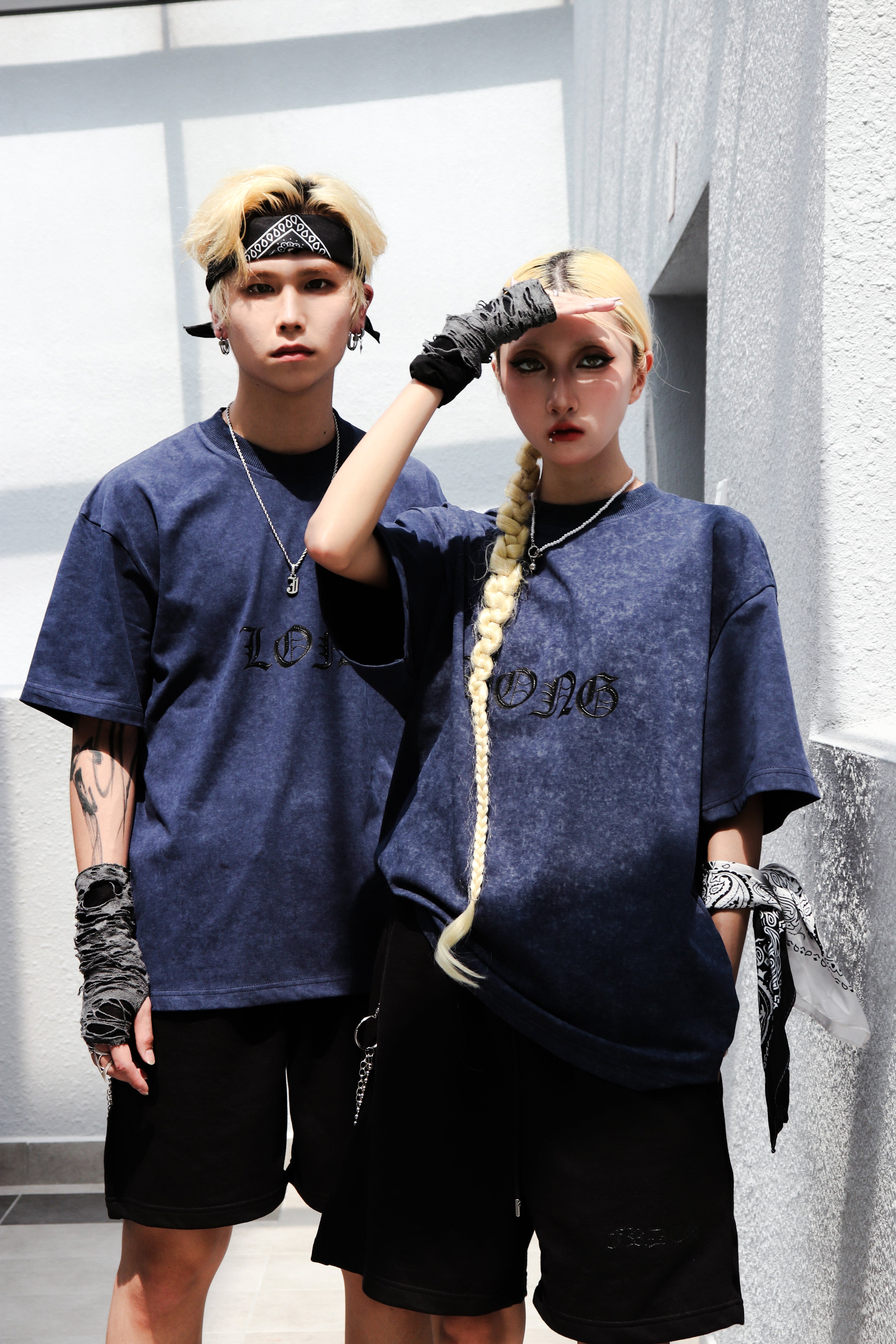Dark Dragon Stoned Wash Tee Blue