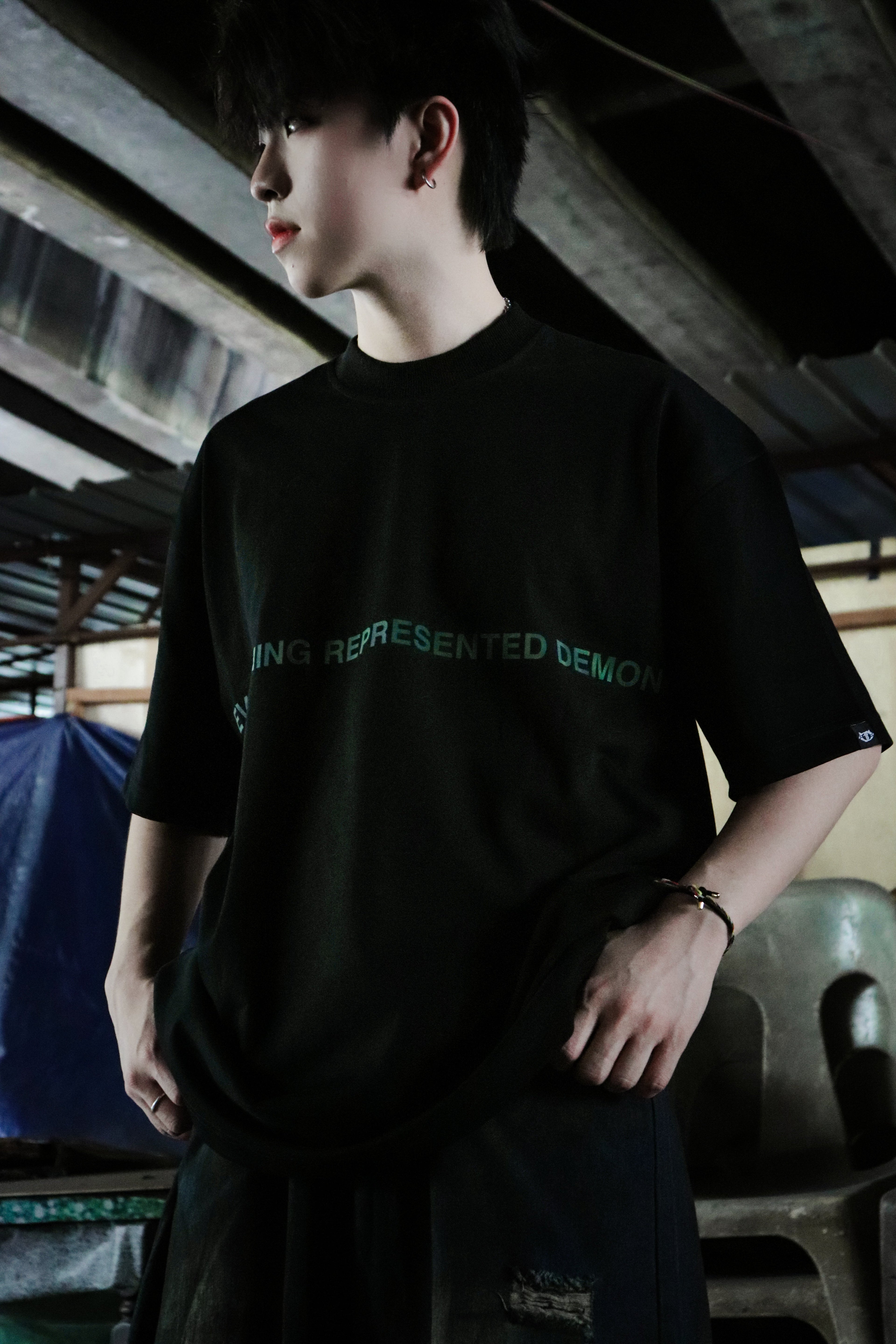 SS25 Rainbow Essential Tee Black