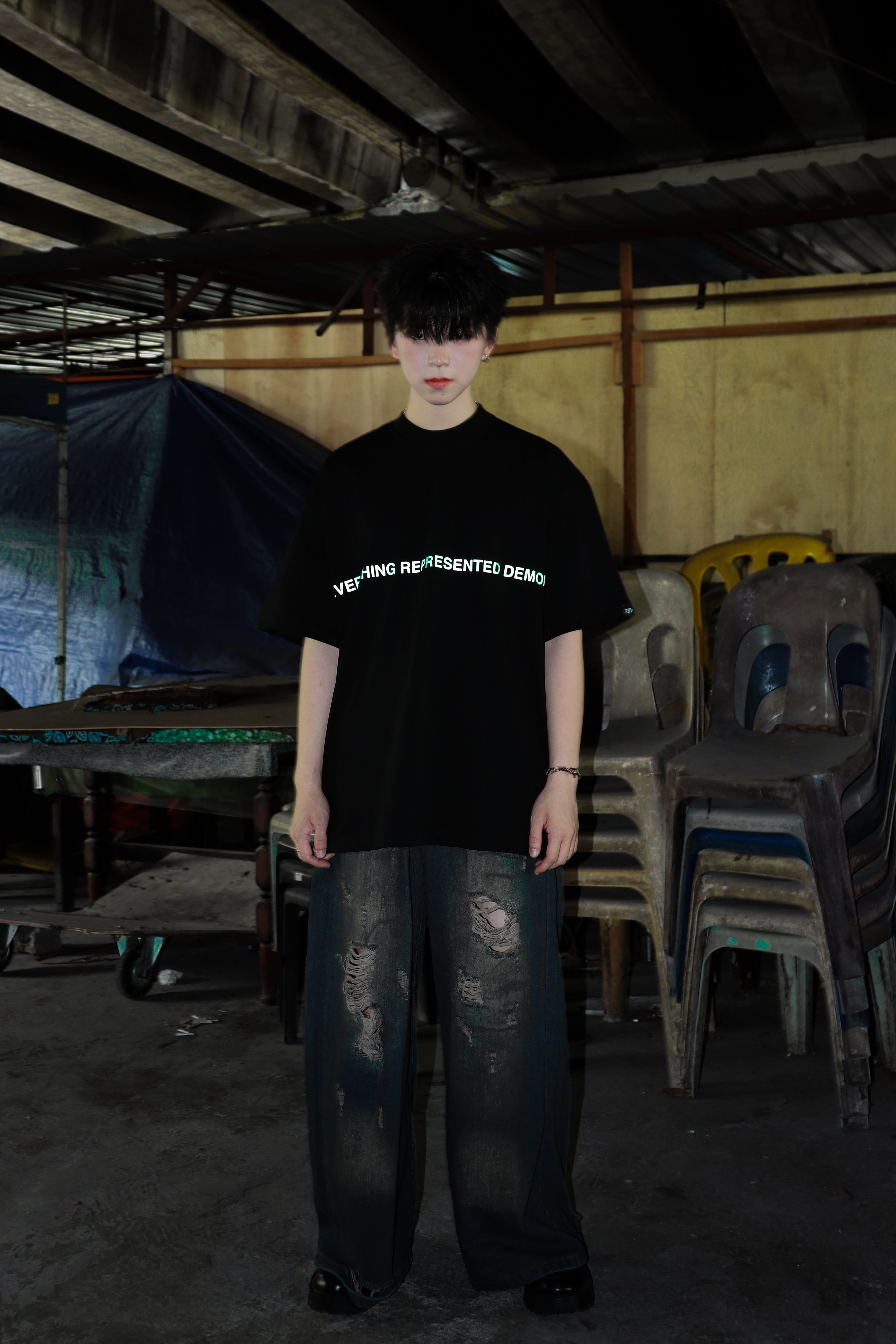 SS25 Rainbow Essential Tee Black
