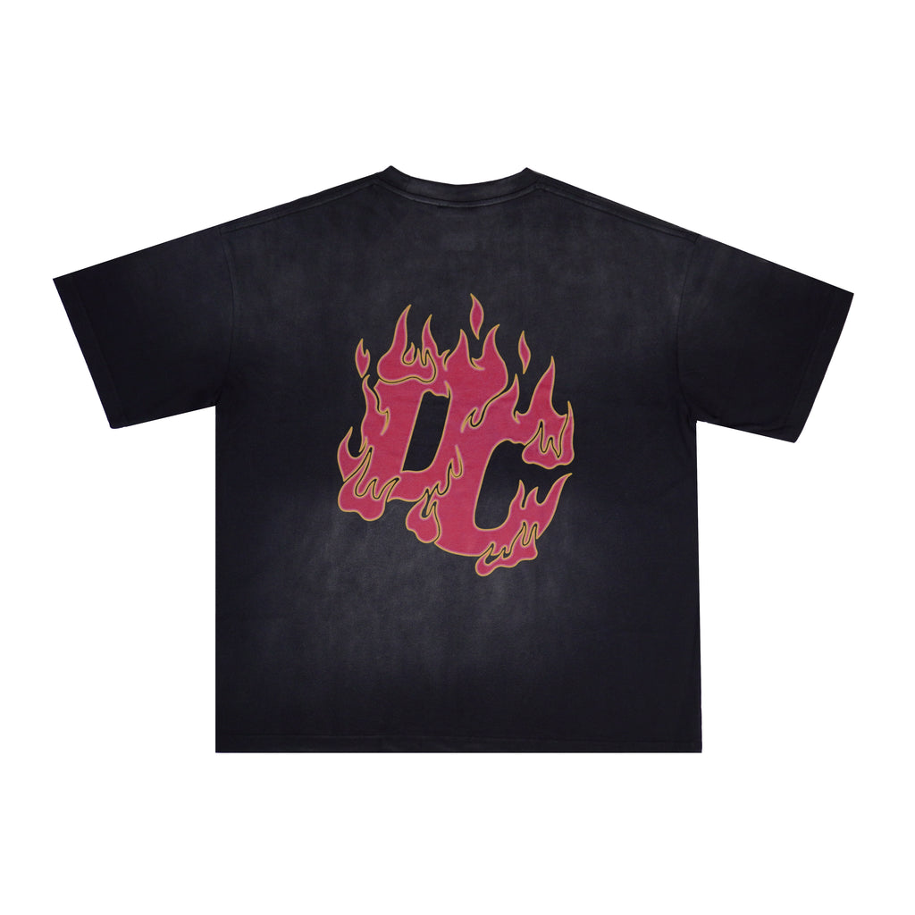 Flame Oversize Dyed Tee