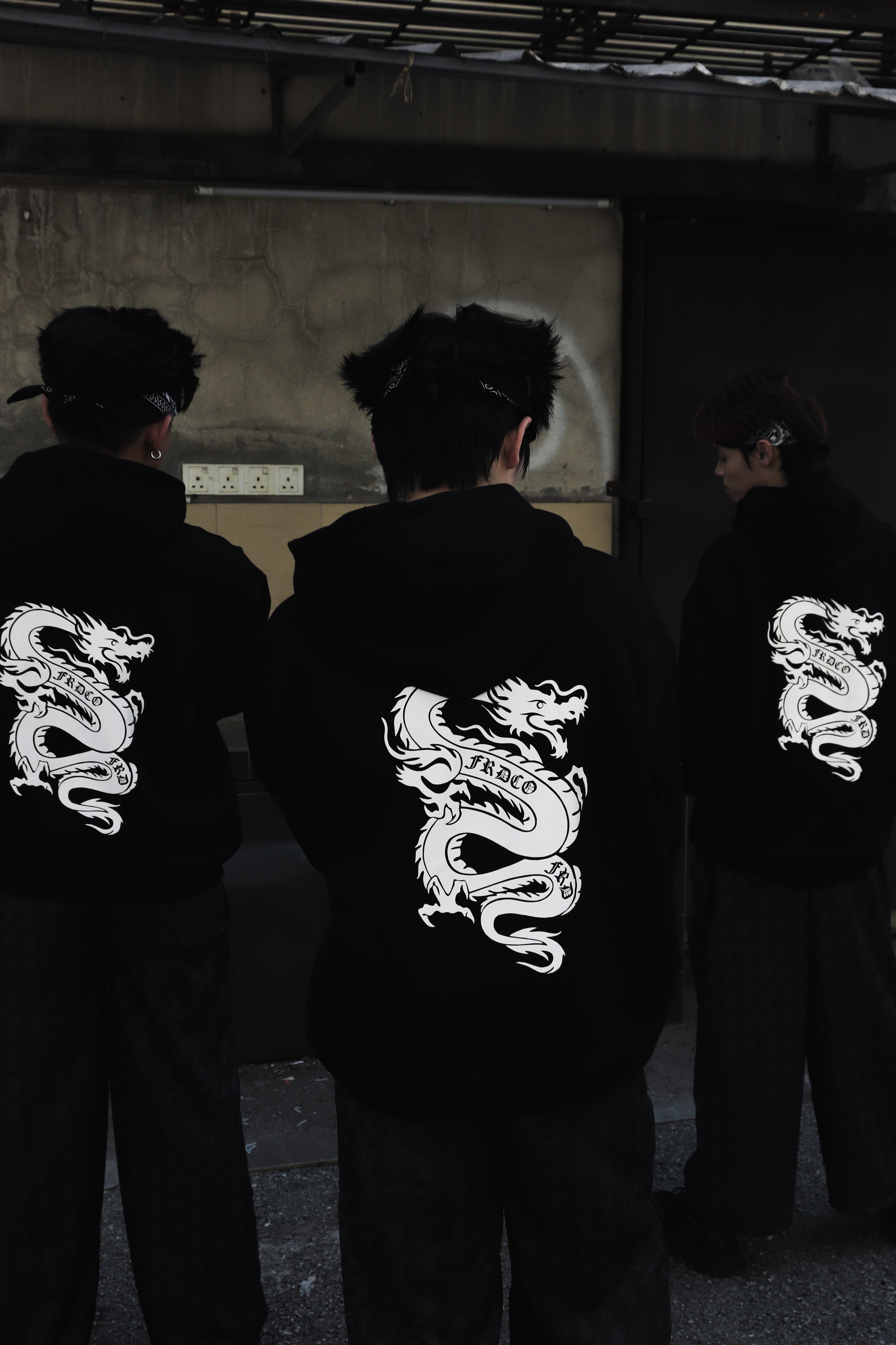 3M Reflective Dragon Hoodie Black