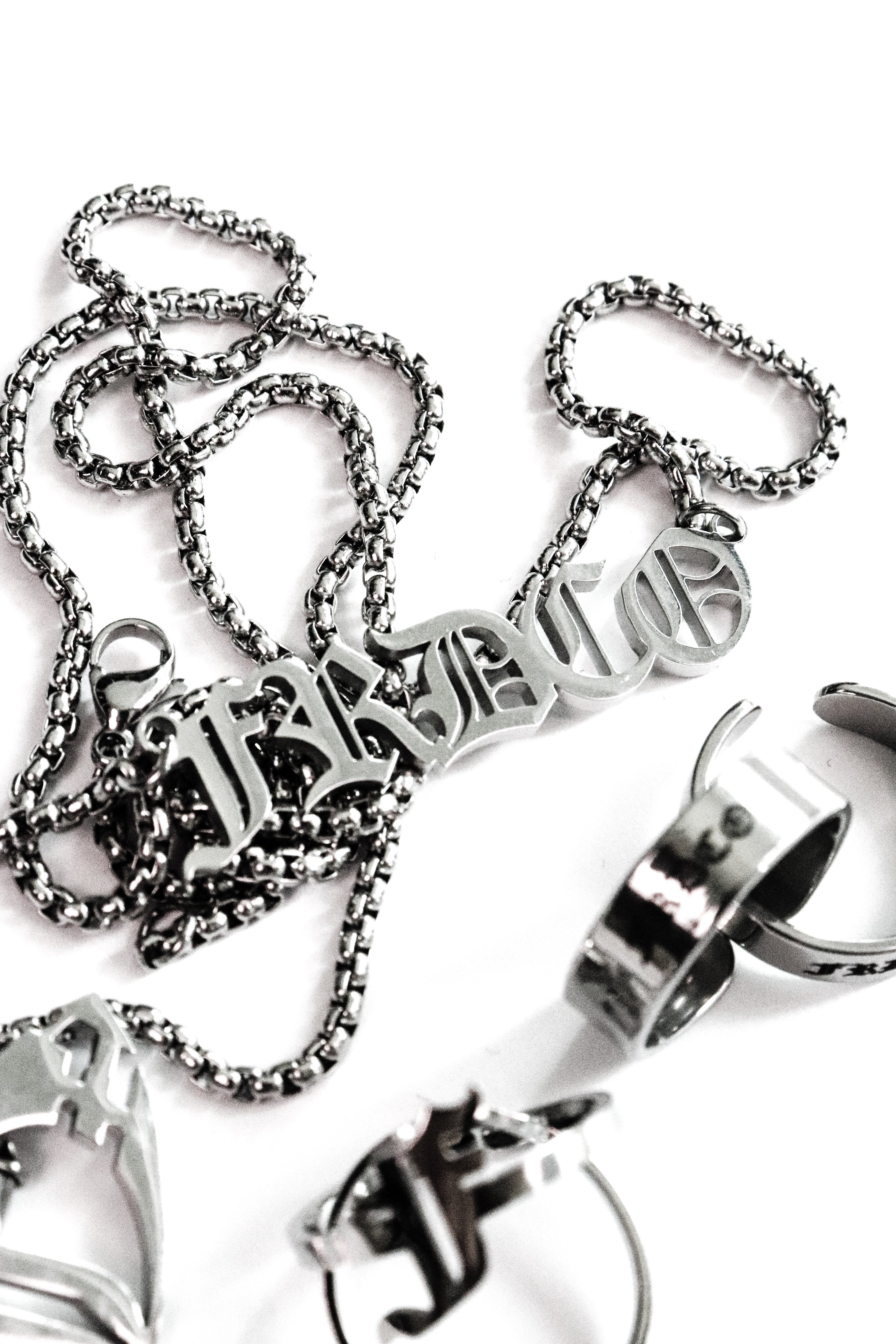Essential Sliver Logo Necklaces